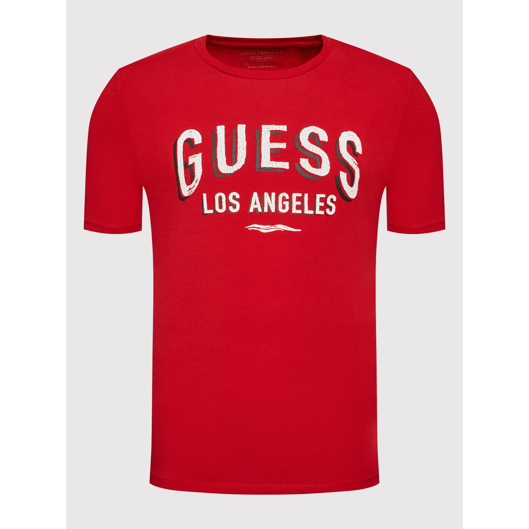 Guess T-Shirt M2RI18 J1311 Červená Slim Fit - Pepit.cz