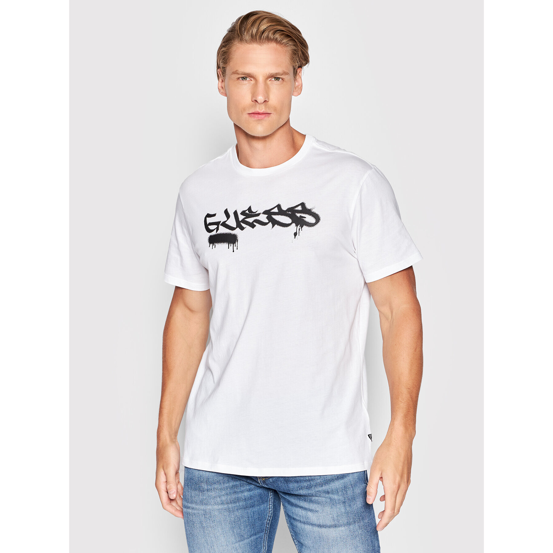 Guess T-Shirt M2YI13 K9RM1 Bílá Regular Fit - Pepit.cz