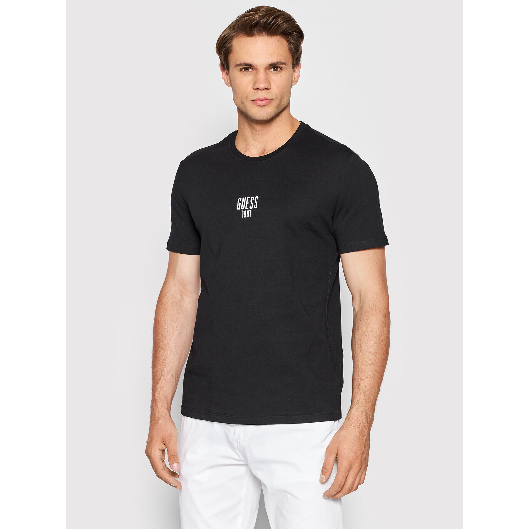 Guess T-Shirt M2YI18 I3Z11 Černá Slim Fit - Pepit.cz