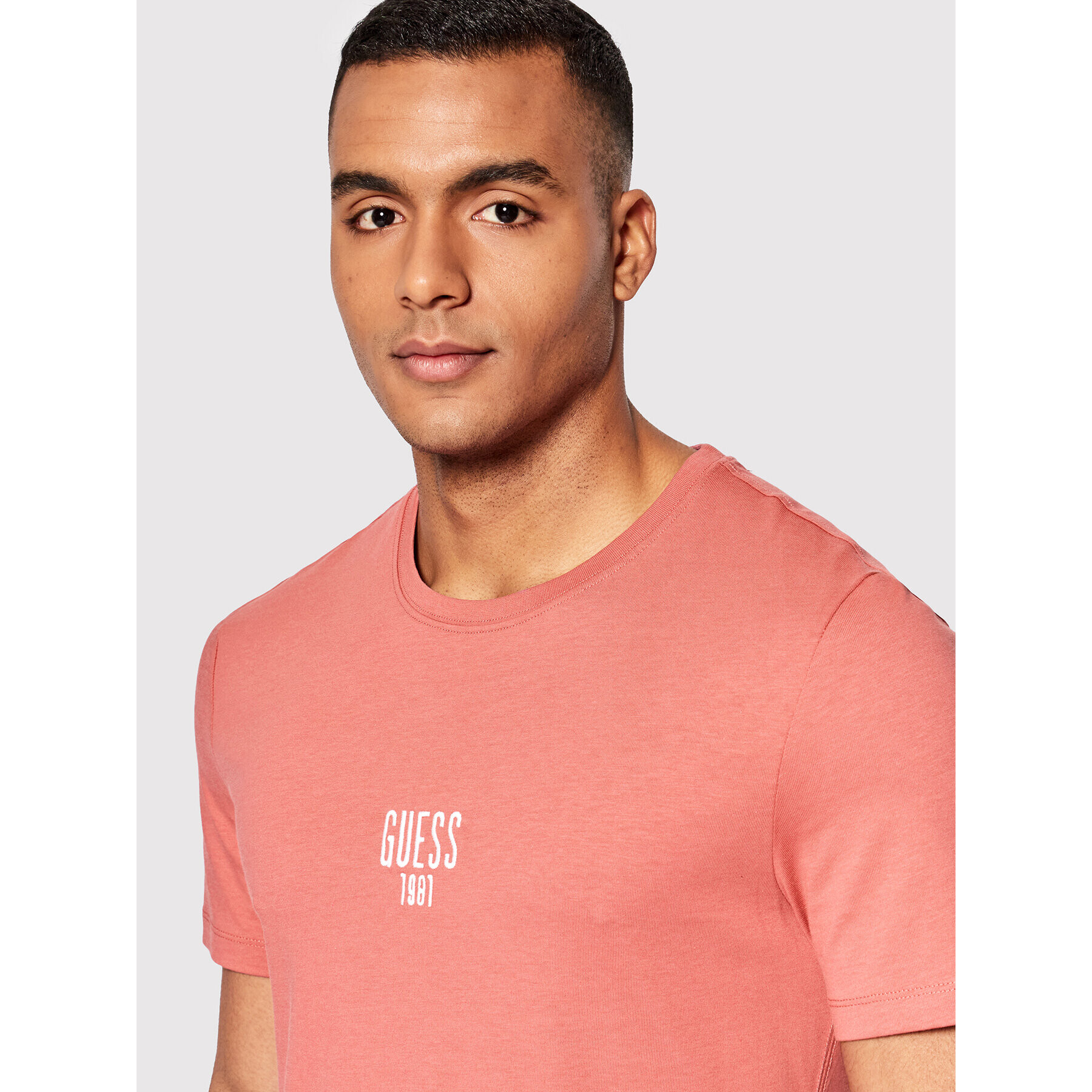 Guess T-Shirt M2YI18 I3Z11 Růžová Slim Fit - Pepit.cz