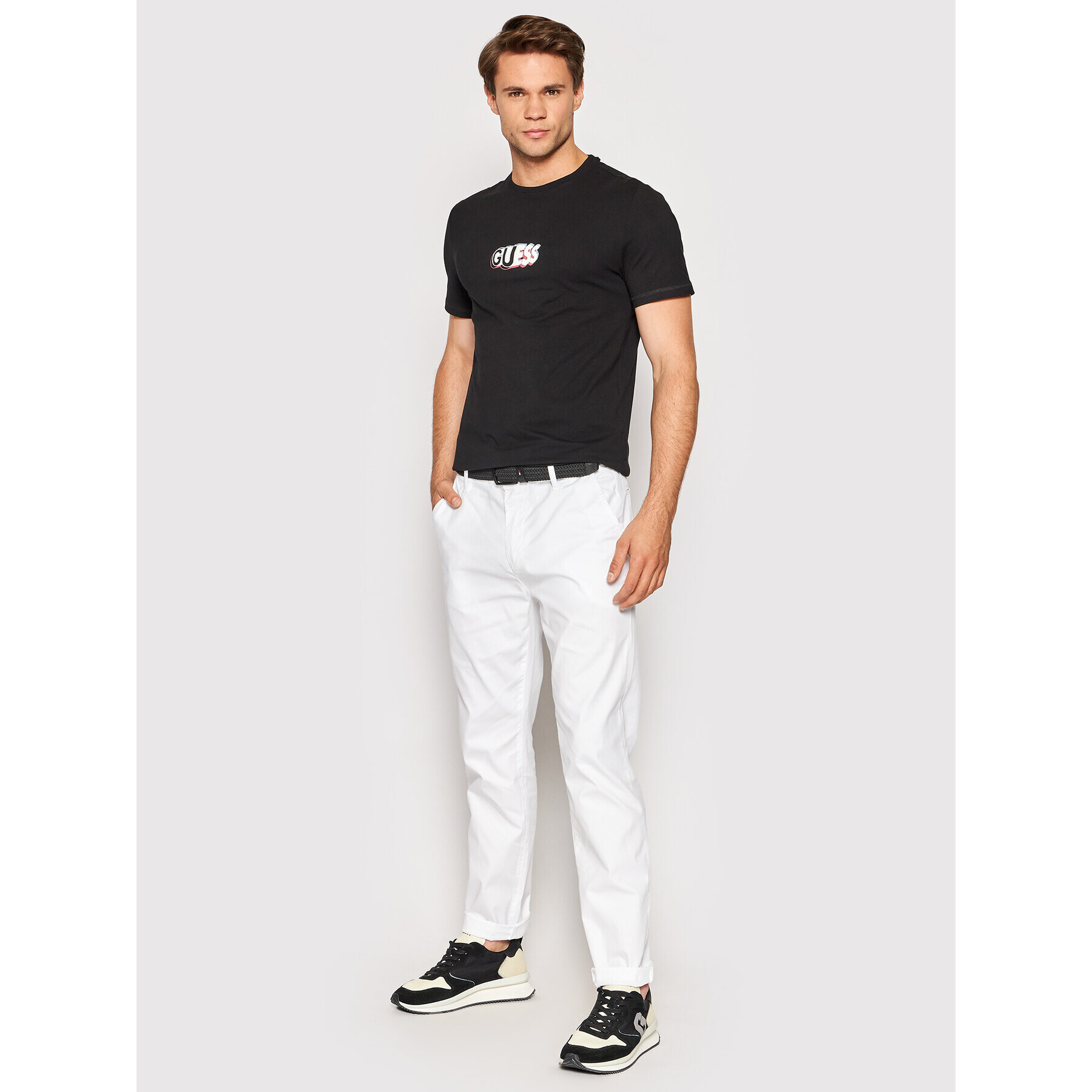 Guess T-Shirt M2YI20 J1311 Černá Slim Fit - Pepit.cz