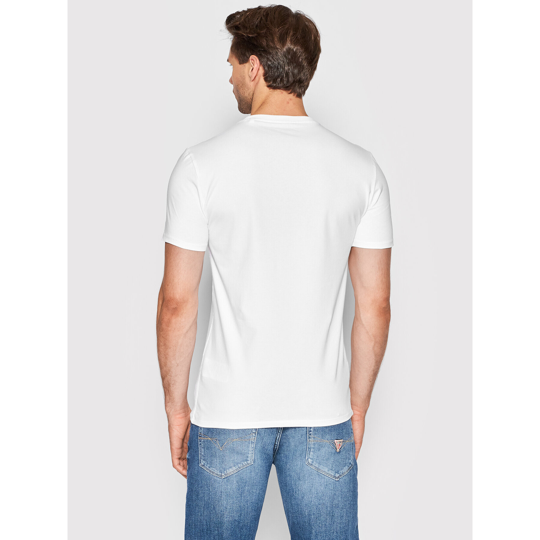 Guess T-Shirt M2YI24 J1311 Bílá Super Slim Fit - Pepit.cz