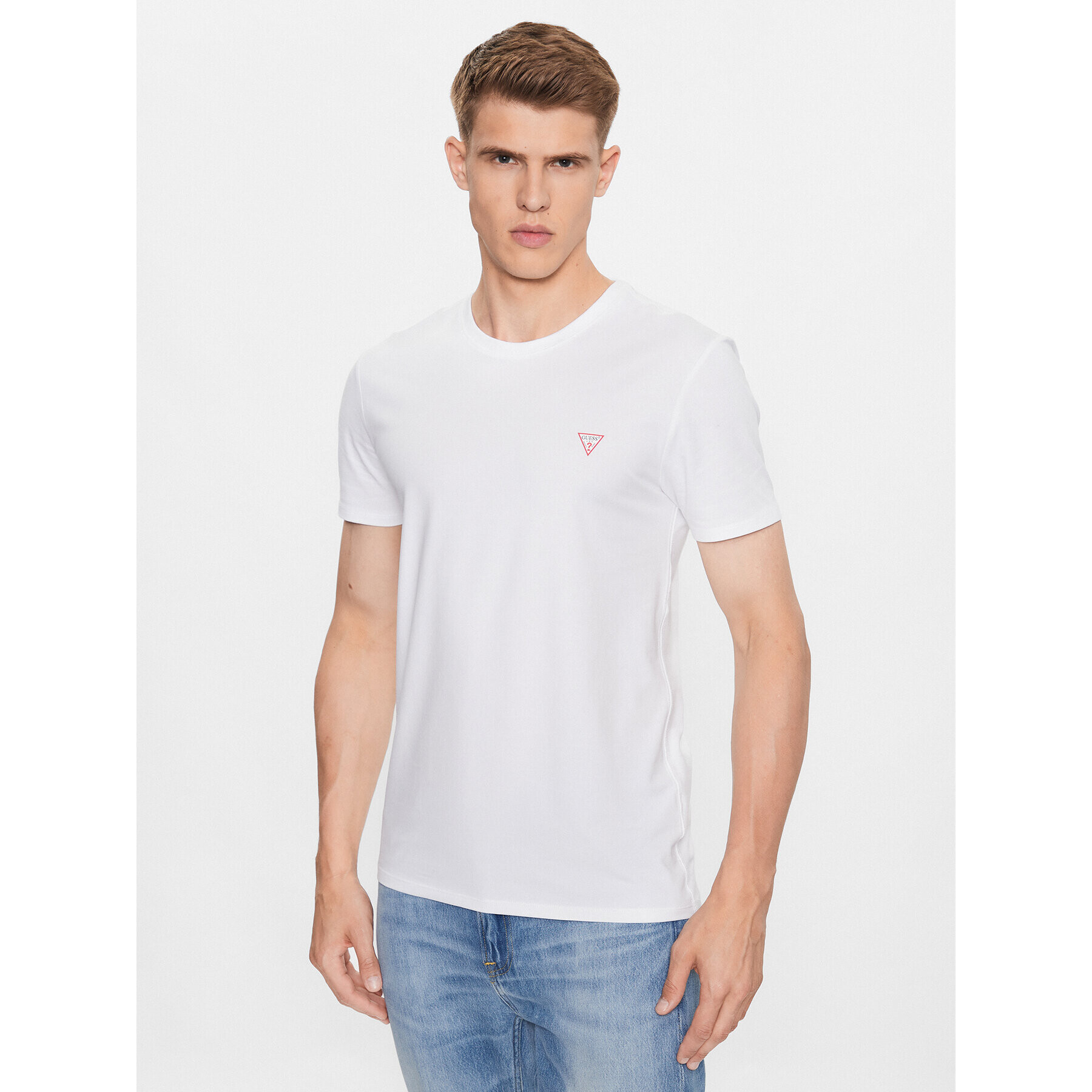 Guess T-Shirt M2YI24 J1314 Bílá Slim Fit - Pepit.cz