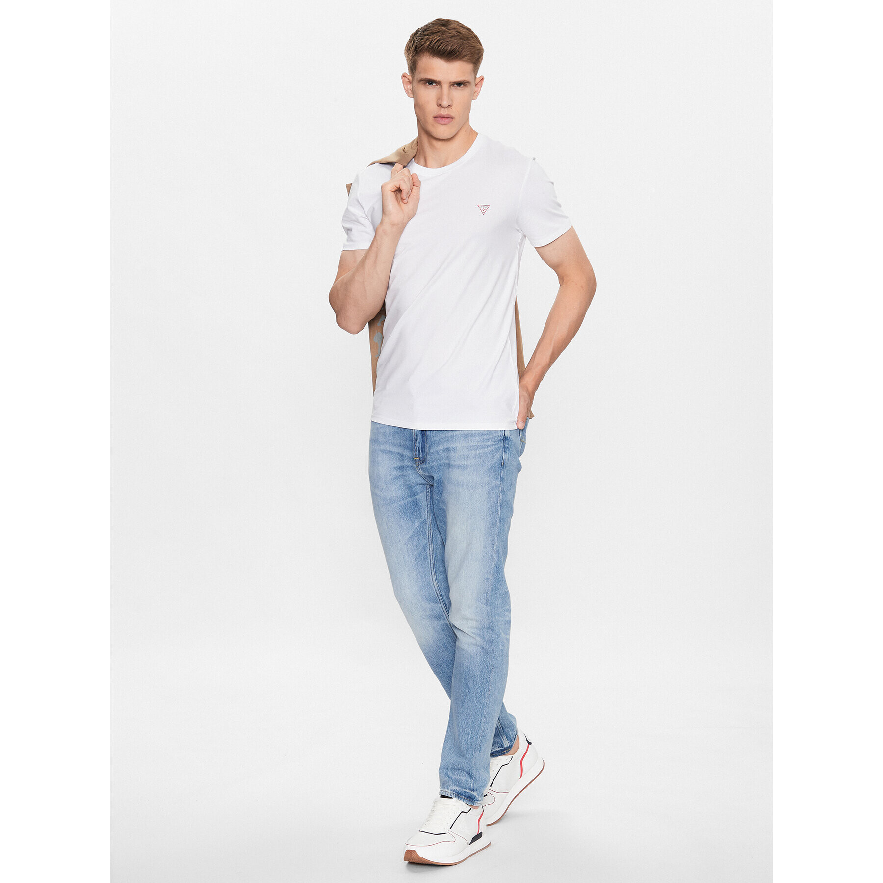 Guess T-Shirt M2YI24 J1314 Bílá Slim Fit - Pepit.cz