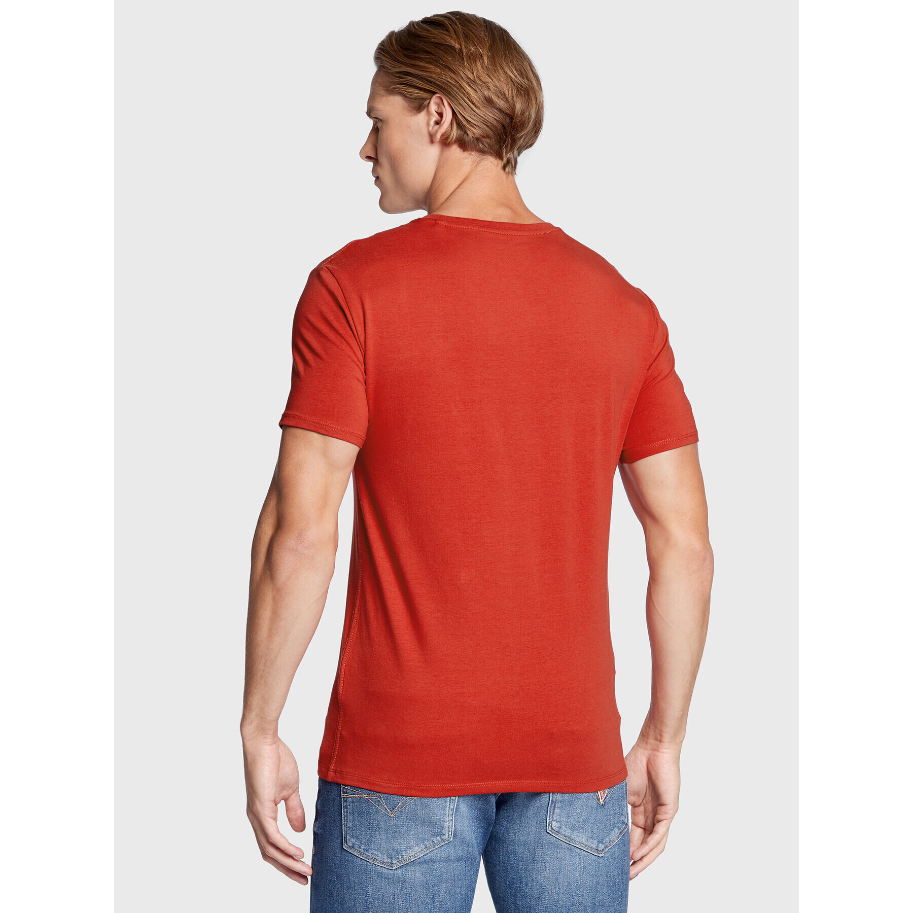 Guess T-Shirt M2YI32 J1311 Červená Super Slim Fit - Pepit.cz