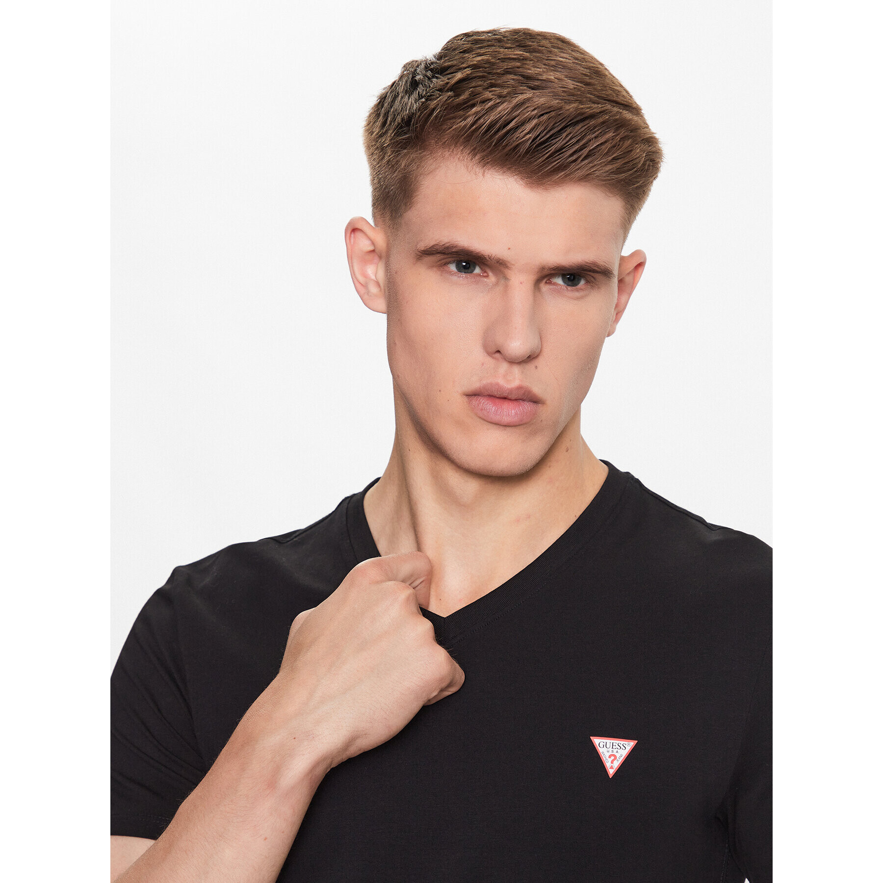 Guess T-Shirt M2YI32 J1314 Černá Slim Fit - Pepit.cz