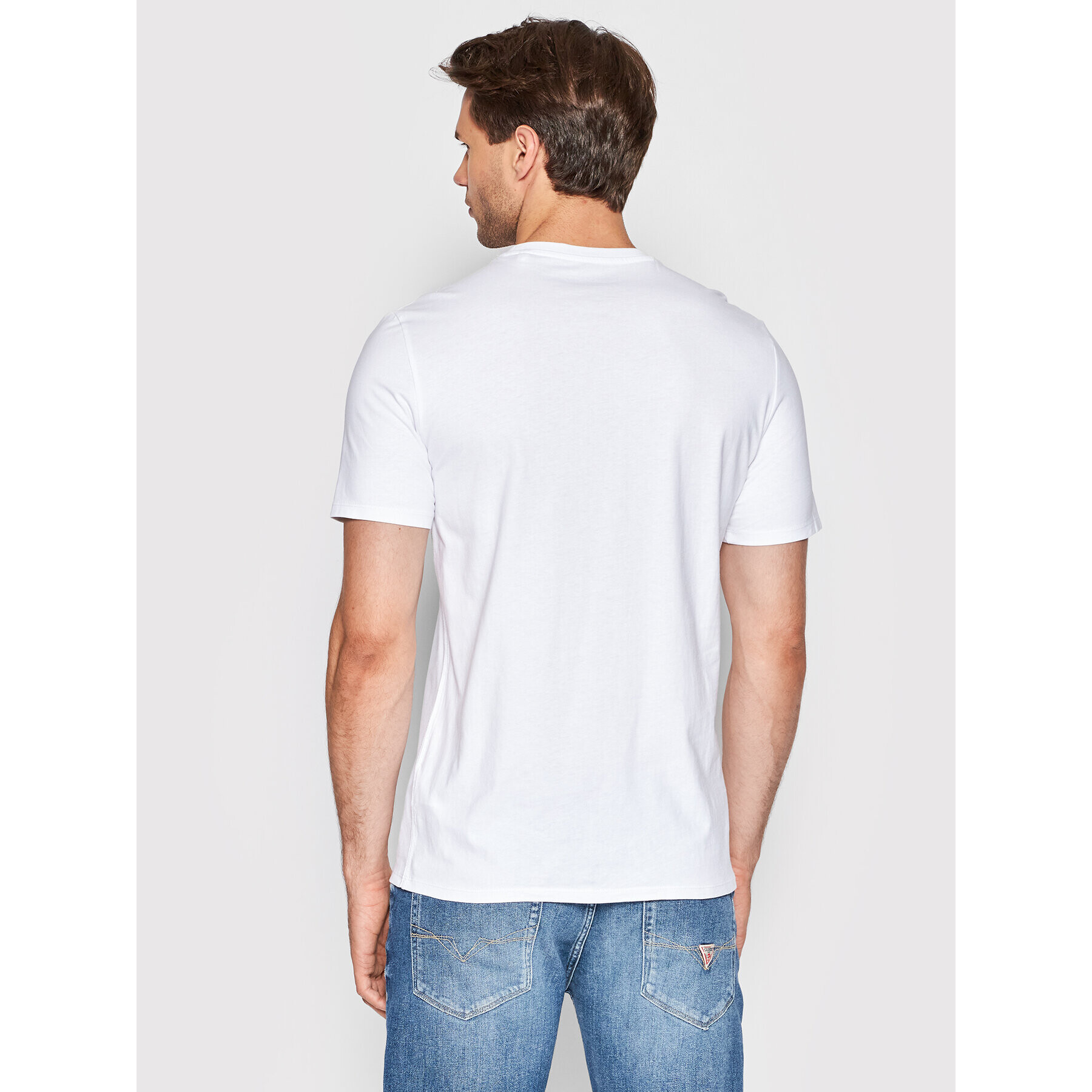 Guess T-Shirt M2YI36 I3Z11 Bílá Slim Fit - Pepit.cz