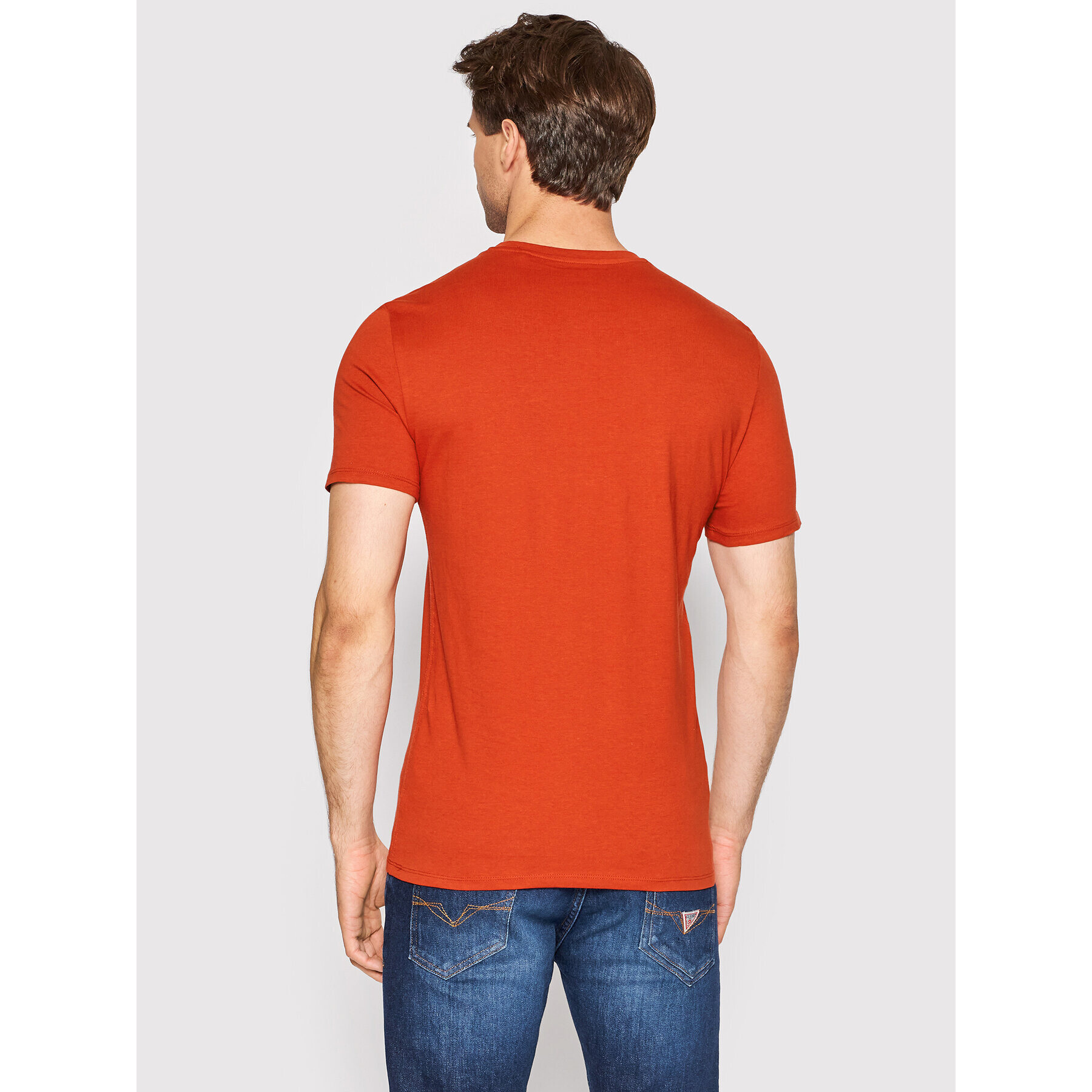 Guess T-Shirt M2YI36 I3Z11 Červená Slim Fit - Pepit.cz