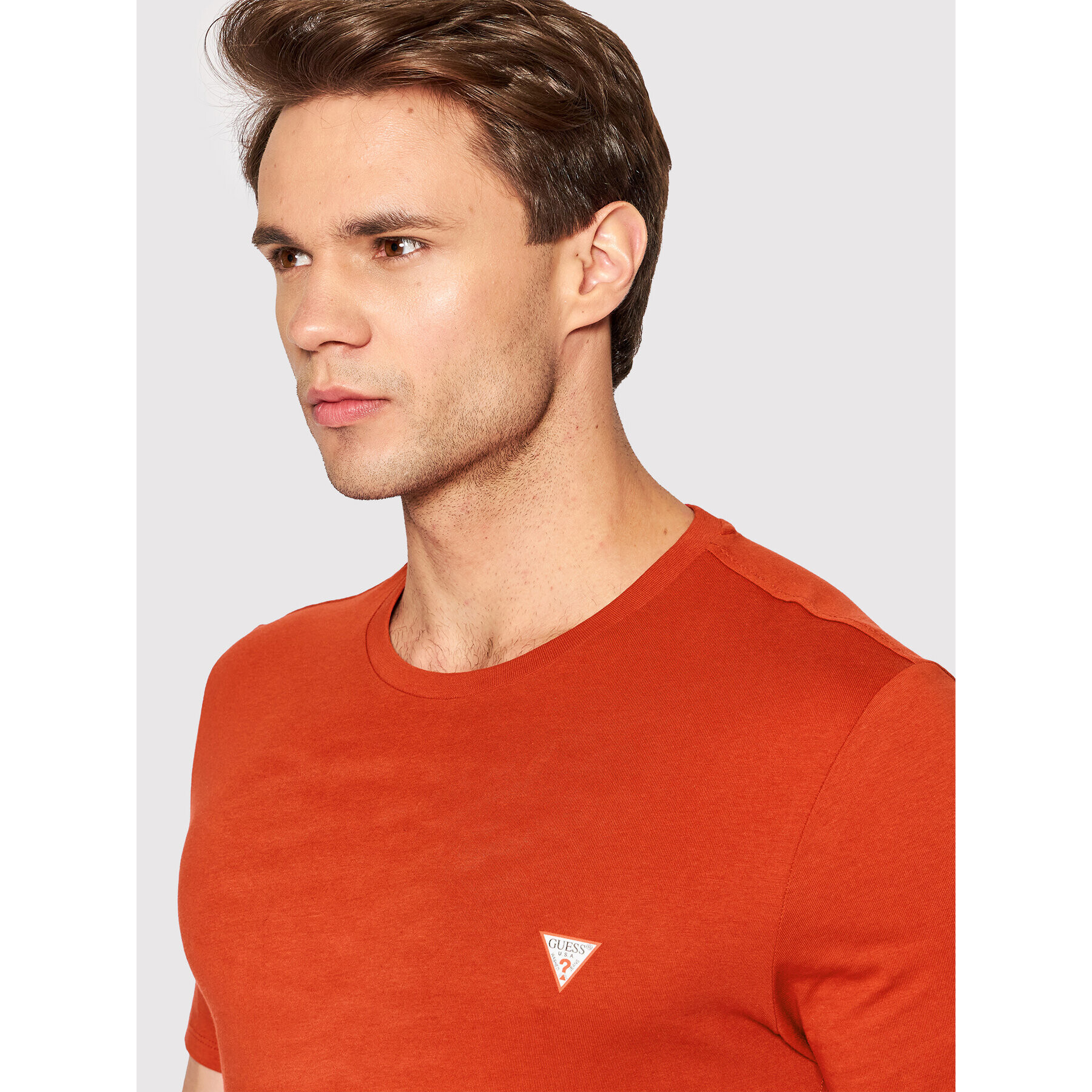 Guess T-Shirt M2YI36 I3Z11 Červená Slim Fit - Pepit.cz