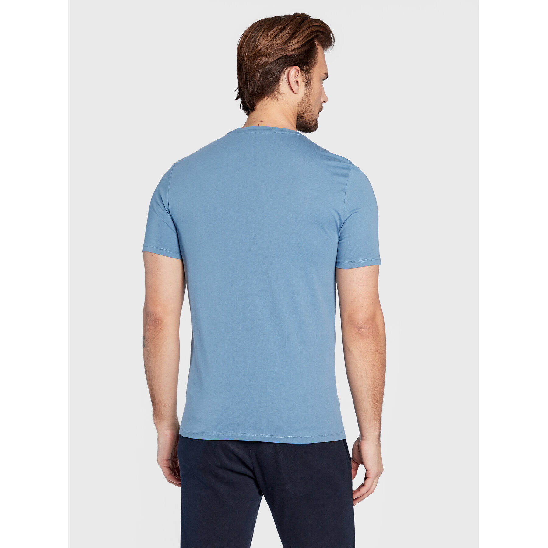 Guess T-Shirt M2YI36 I3Z11 Modrá Slim Fit - Pepit.cz