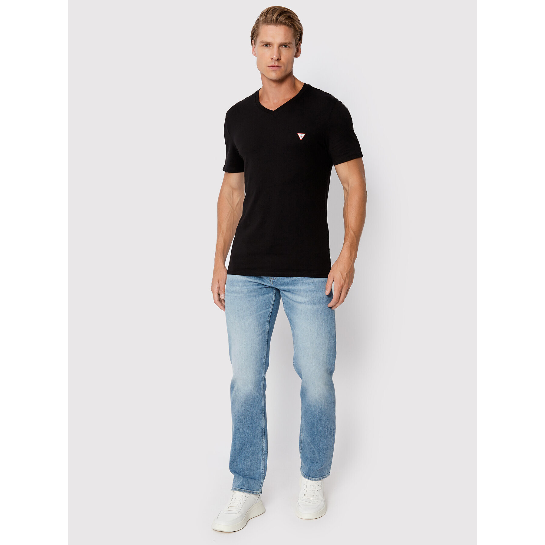 Guess T-Shirt M2YI37 I3Z11 Černá Slim Fit - Pepit.cz