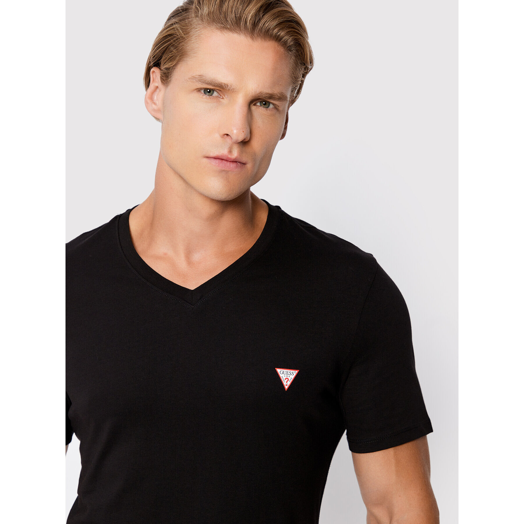 Guess T-Shirt M2YI37 I3Z11 Černá Slim Fit - Pepit.cz