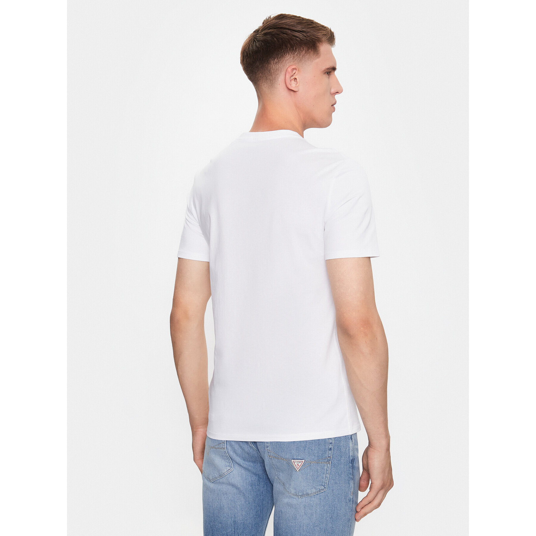 Guess T-Shirt M2YI37 I3Z14 Bílá Slim Fit - Pepit.cz