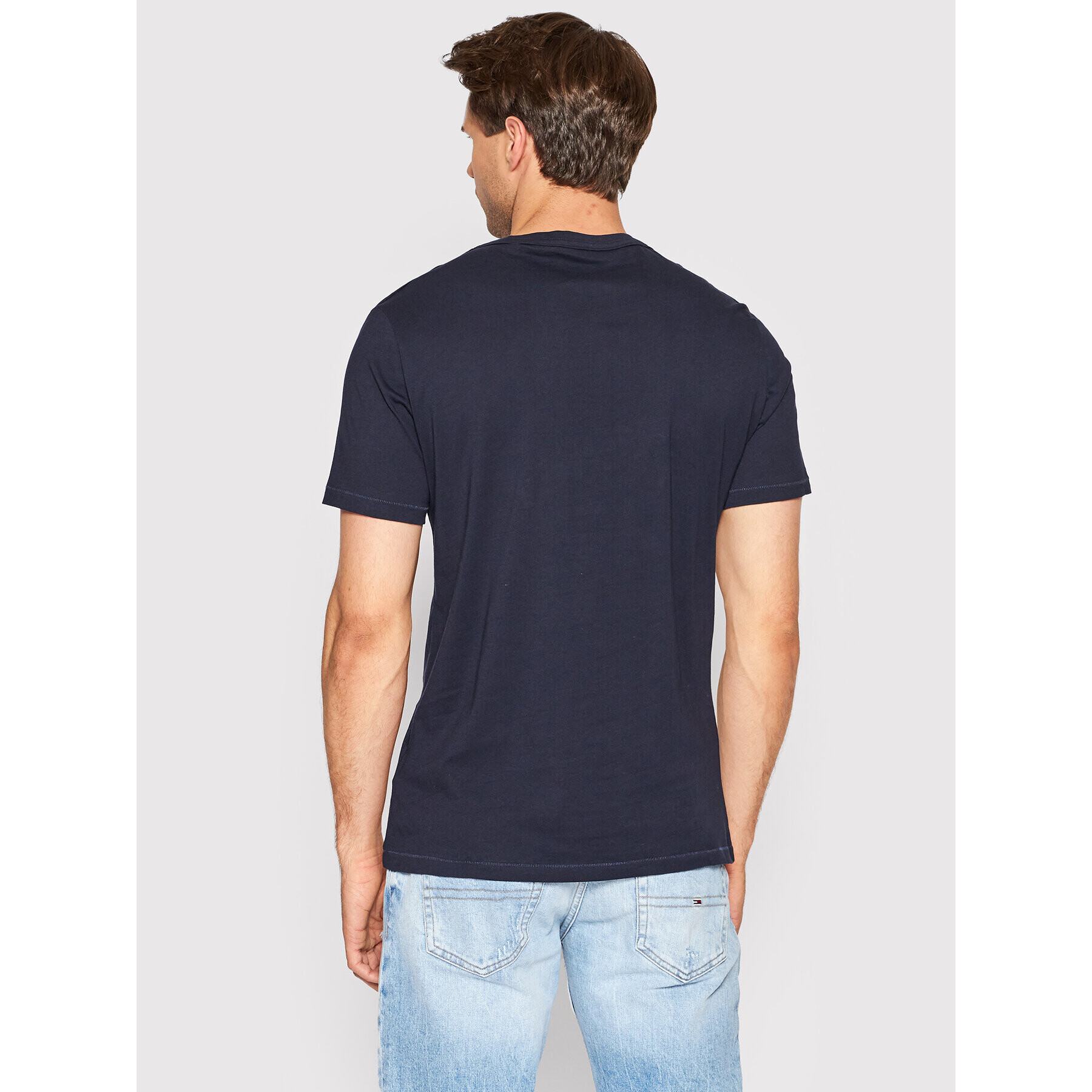 Guess T-Shirt M2YI40 KB7N1 Tmavomodrá Slim Fit - Pepit.cz