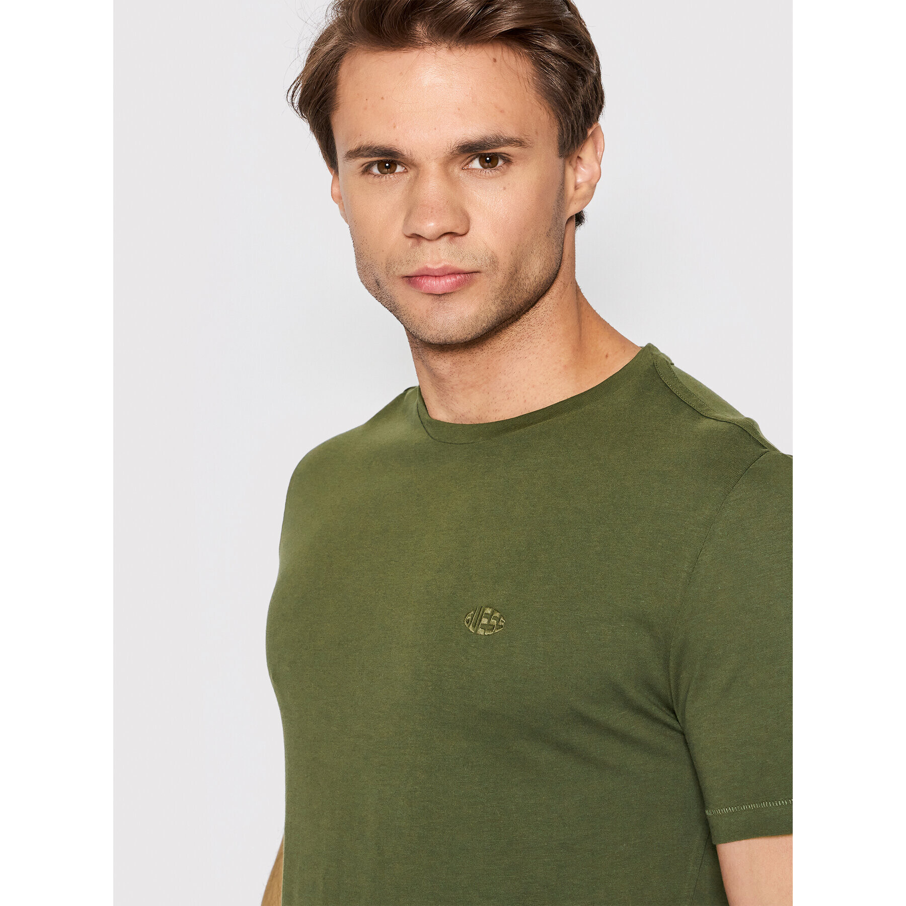 Guess T-Shirt M2YI40 KB7N1 Zelená Slim Fit - Pepit.cz