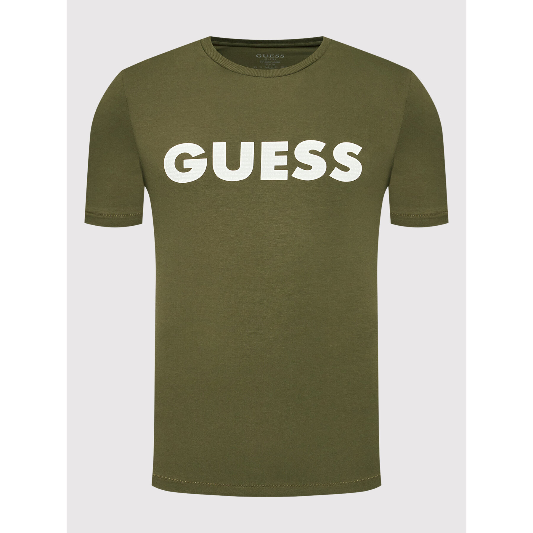 Guess T-Shirt M2YI42 J1311 Zelená Slim Fit - Pepit.cz