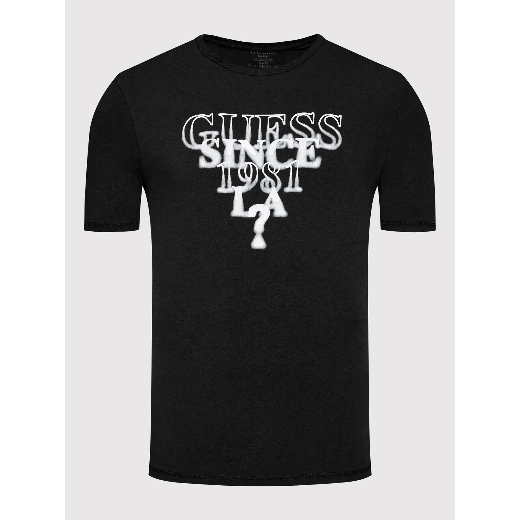 Guess T-Shirt M2YI44 J1311 Černá Slim Fit - Pepit.cz