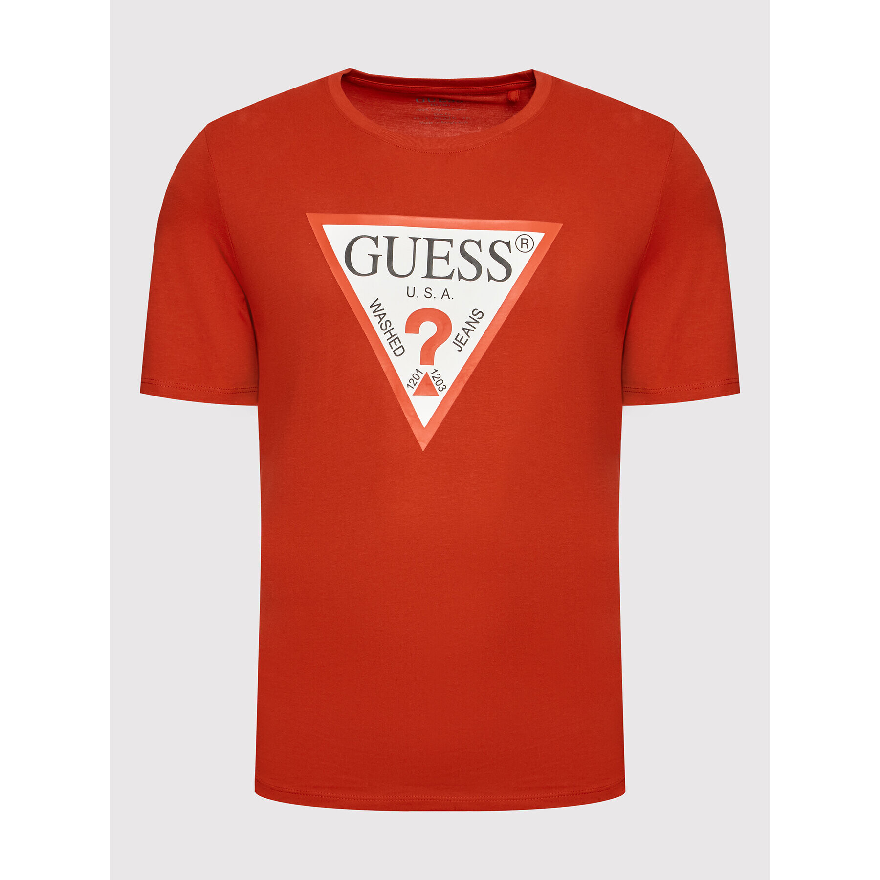 Guess T-Shirt M2YI71 I3Z11 Červená Slim Fit - Pepit.cz