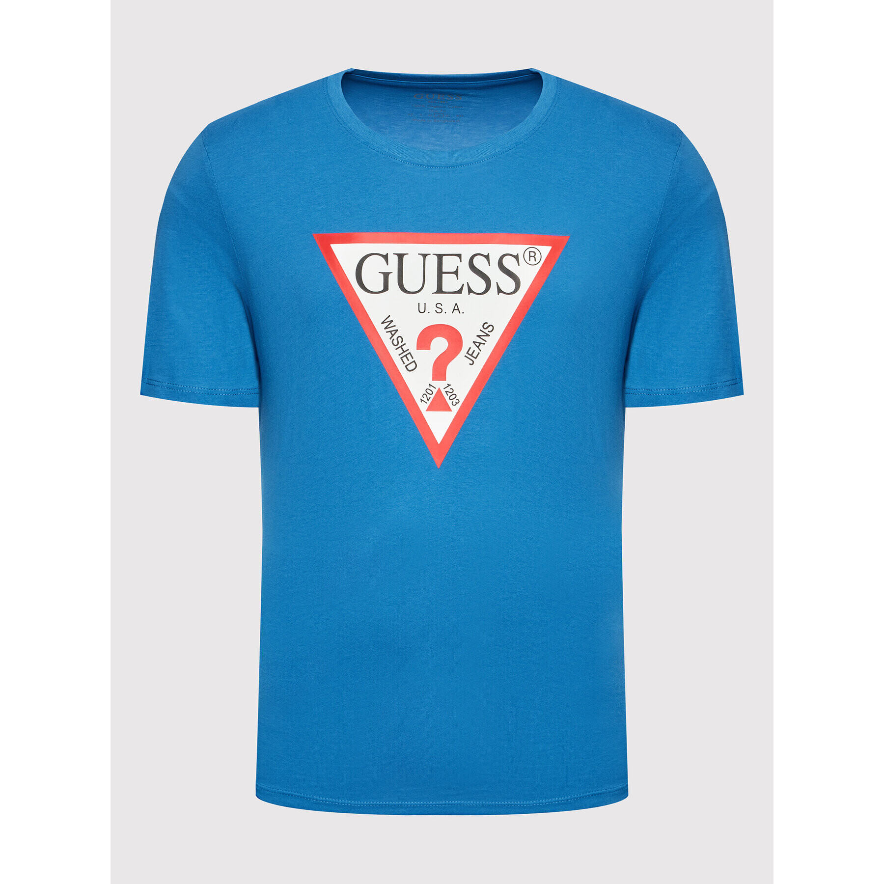 Guess T-Shirt M2YI71 I3Z11 Modrá Slim Fit - Pepit.cz