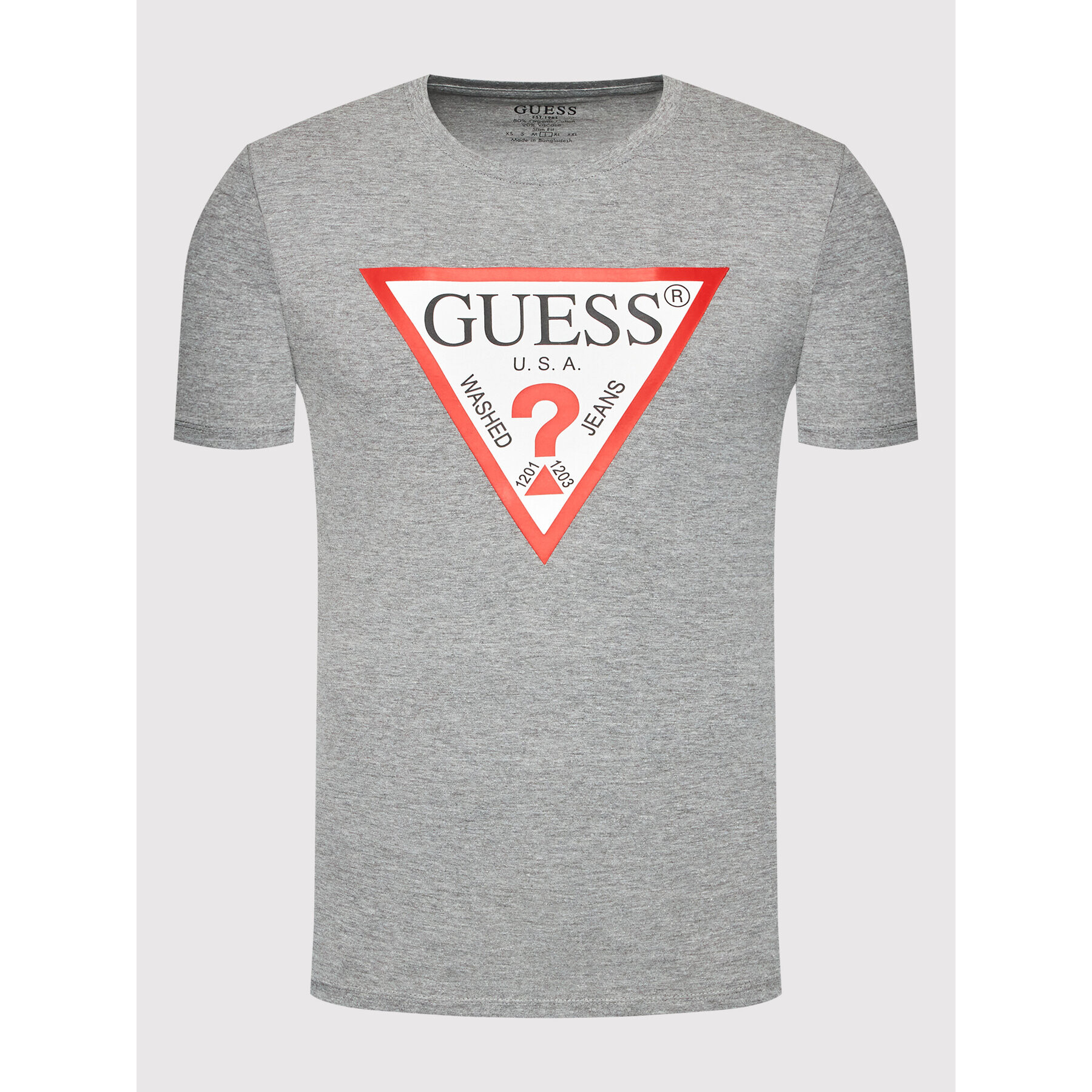 Guess T-Shirt M2YI71 I3Z11 Šedá Slim Fit - Pepit.cz