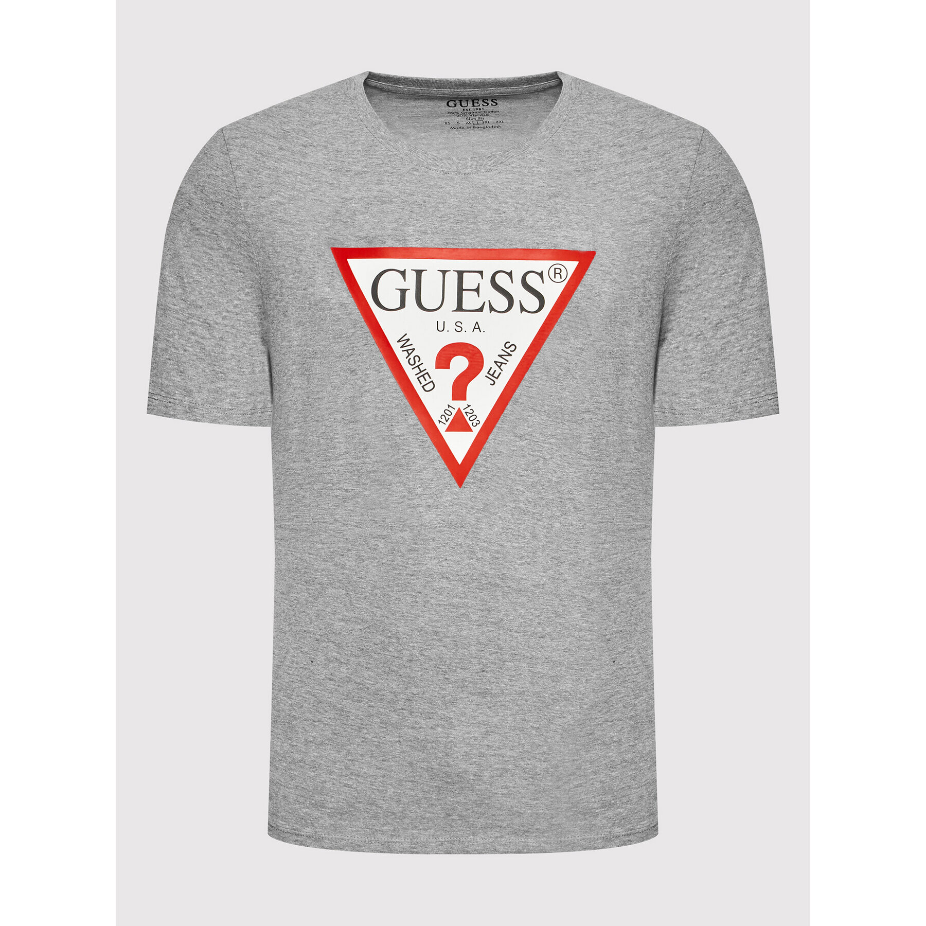 Guess T-Shirt M2YI71 I3Z11 Šedá Slim Fit - Pepit.cz