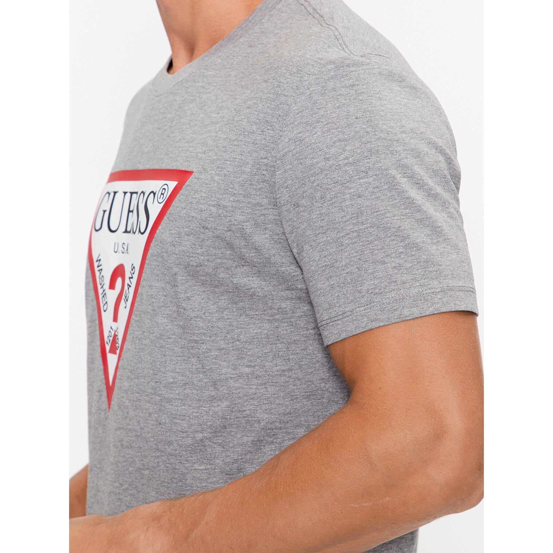 Guess T-Shirt M2YI71 I3Z14 Šedá Slim Fit - Pepit.cz