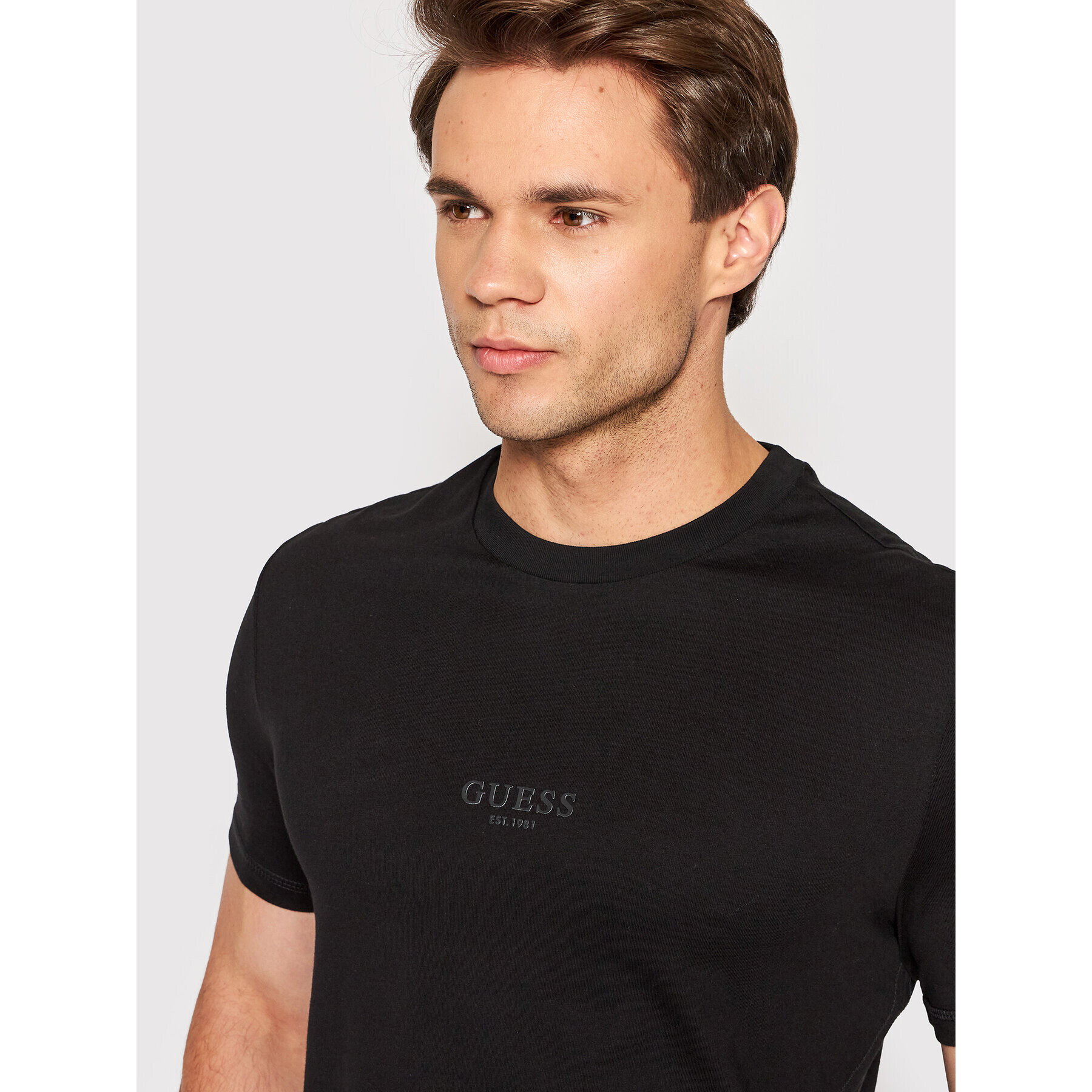 Guess T-Shirt M2YI72 I3Z11 Černá Slim Fit - Pepit.cz