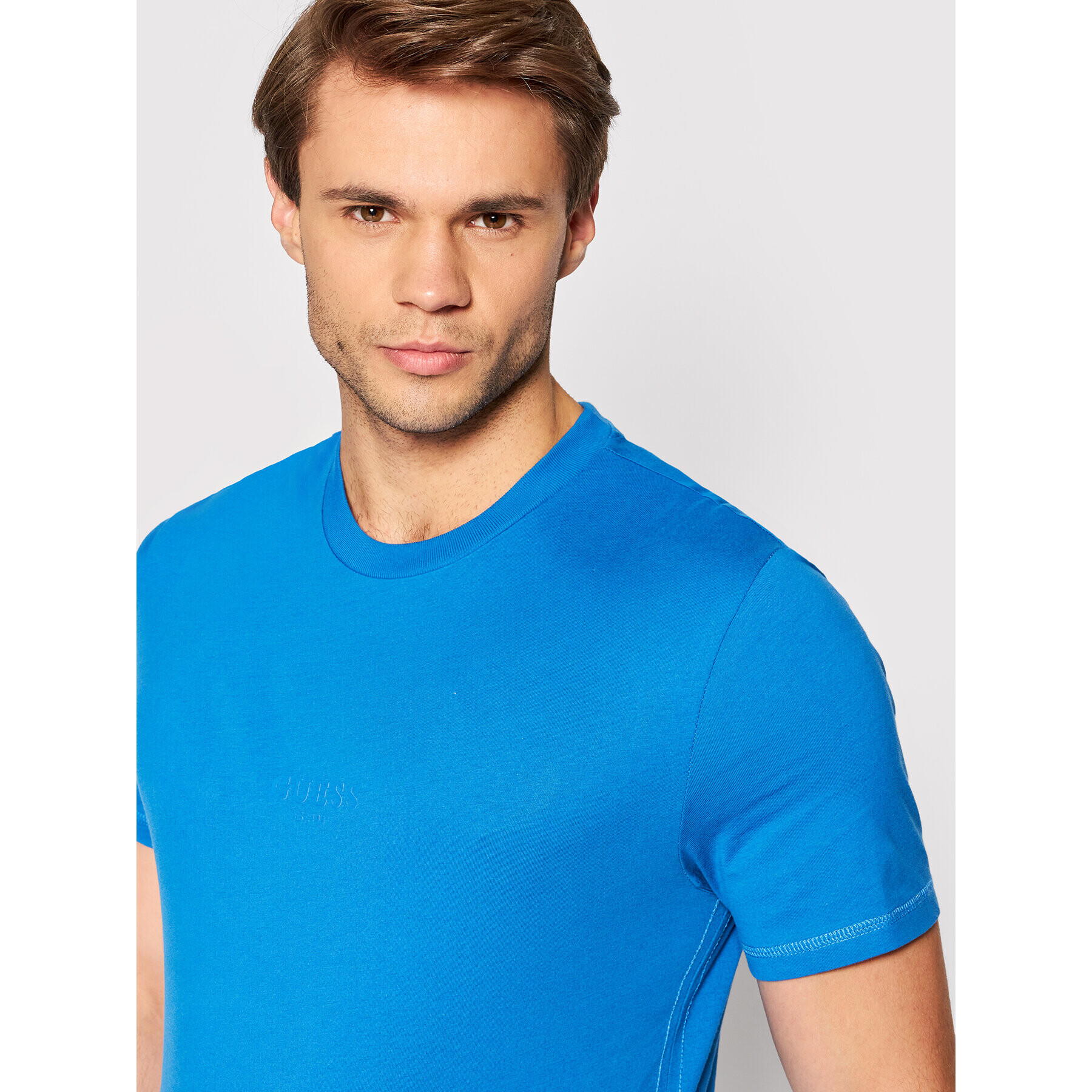 Guess T-Shirt M2YI72 I3Z11 Modrá Regular Fit - Pepit.cz