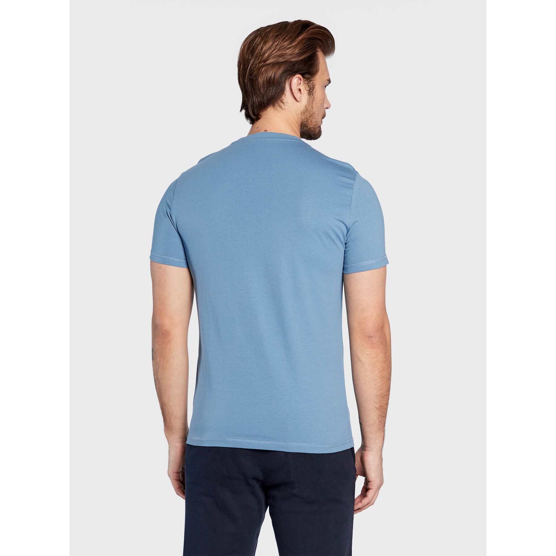 Guess T-Shirt M2YI72 I3Z11 Modrá Slim Fit - Pepit.cz