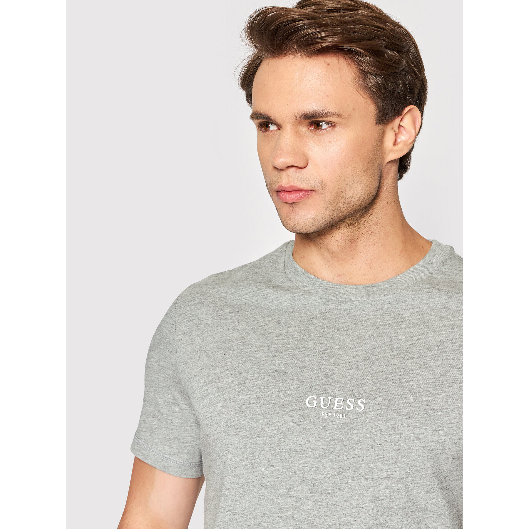 Guess T-Shirt M2YI72 I3Z11 Šedá Slim Fit - Pepit.cz