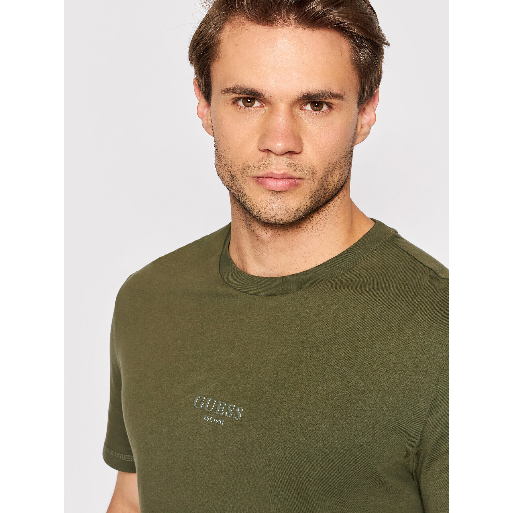 Guess T-Shirt M2YI72 I3Z11 Zelená Regular Fit - Pepit.cz