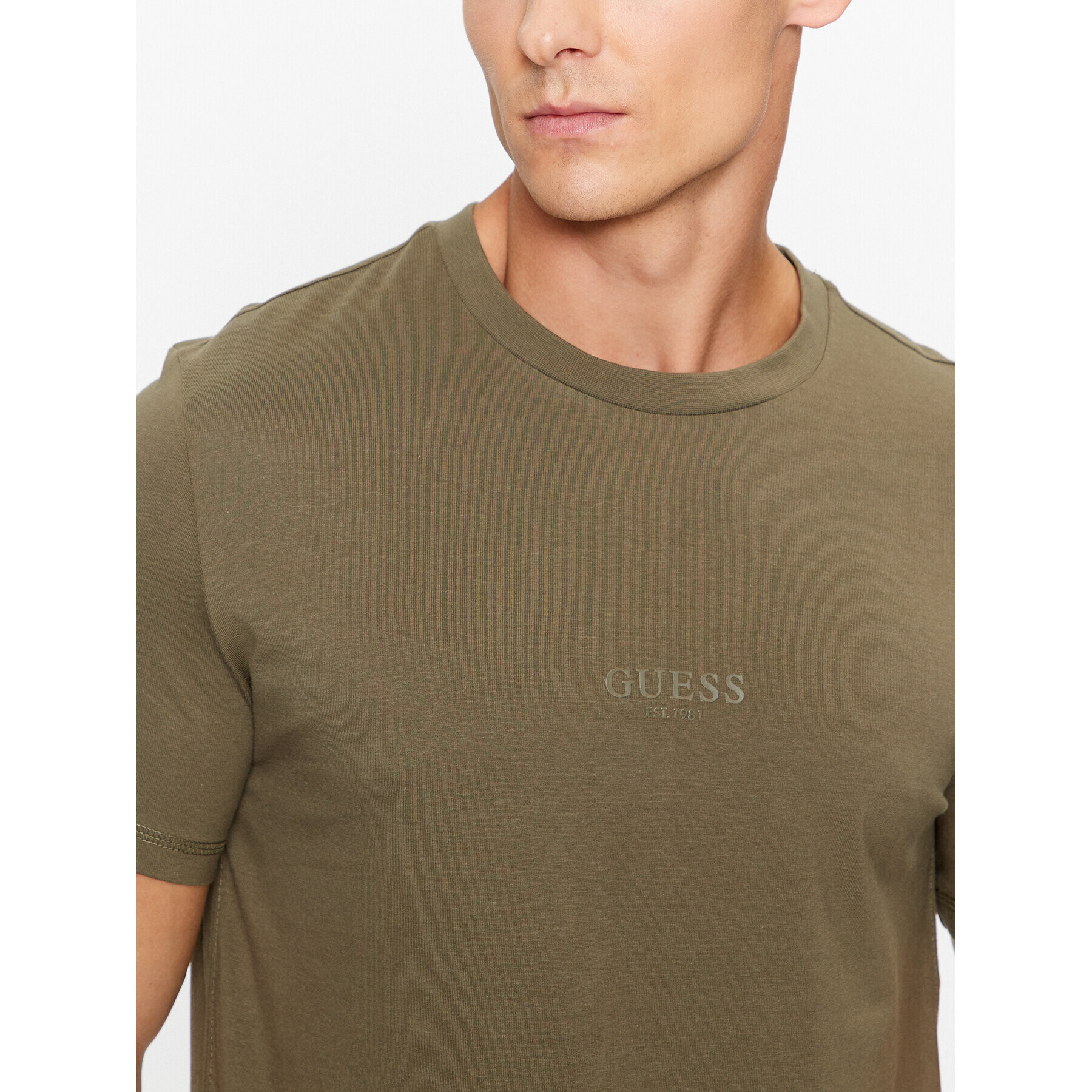 Guess T-Shirt M2YI72 I3Z14 Zelená Regular Fit - Pepit.cz