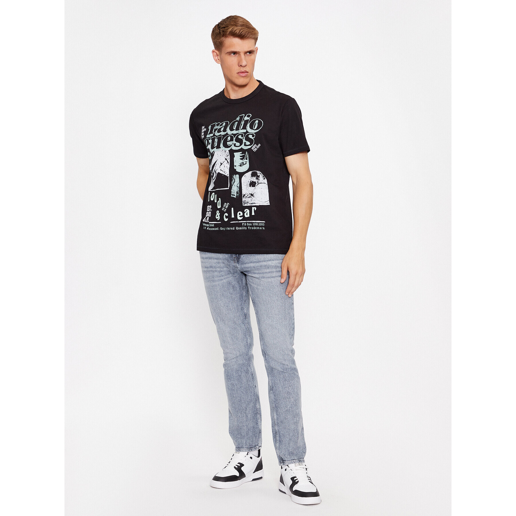 Guess T-Shirt M3BI16 I3Z14 Černá Regular Fit - Pepit.cz