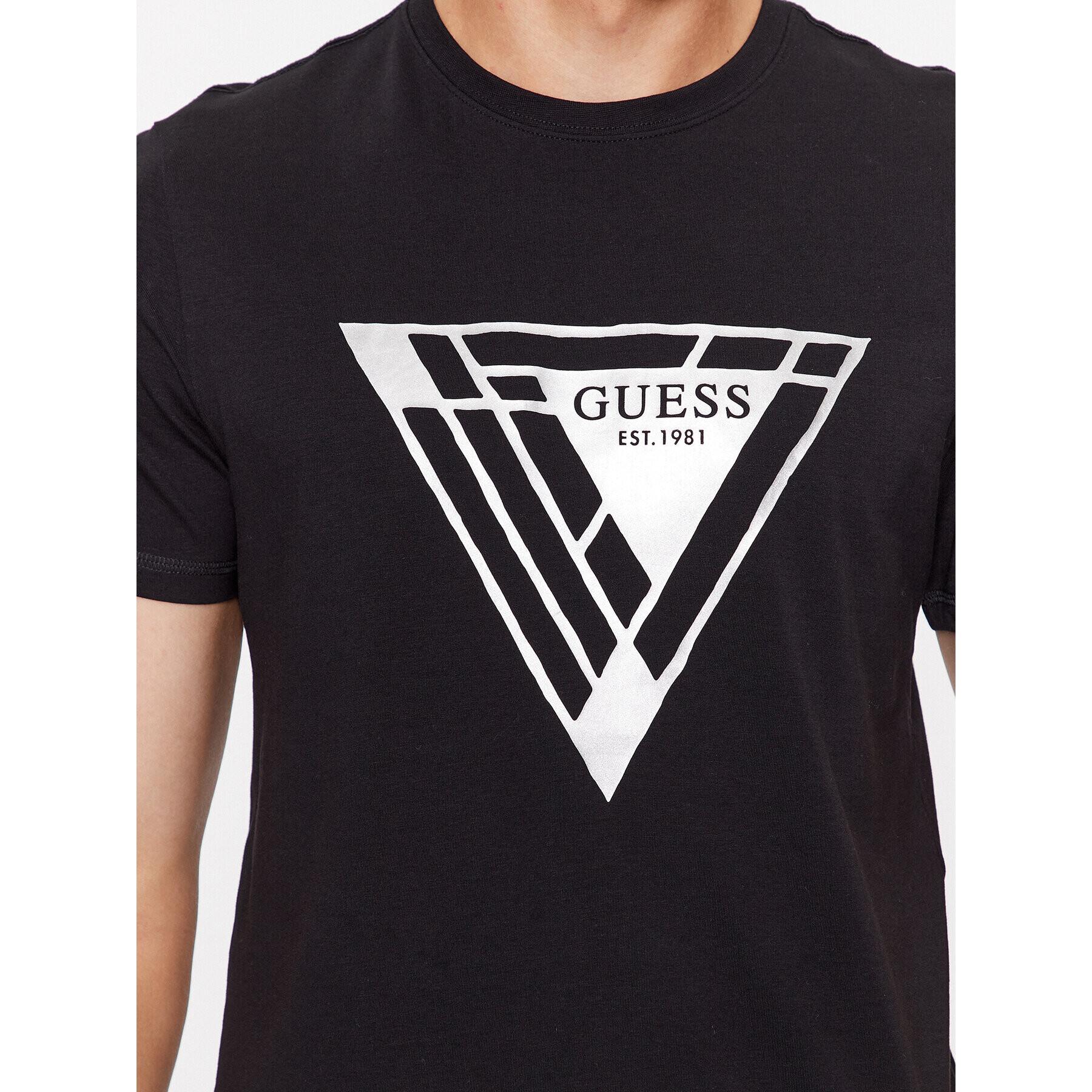 Guess T-Shirt M3BI35 J1314 Černá Slim Fit - Pepit.cz