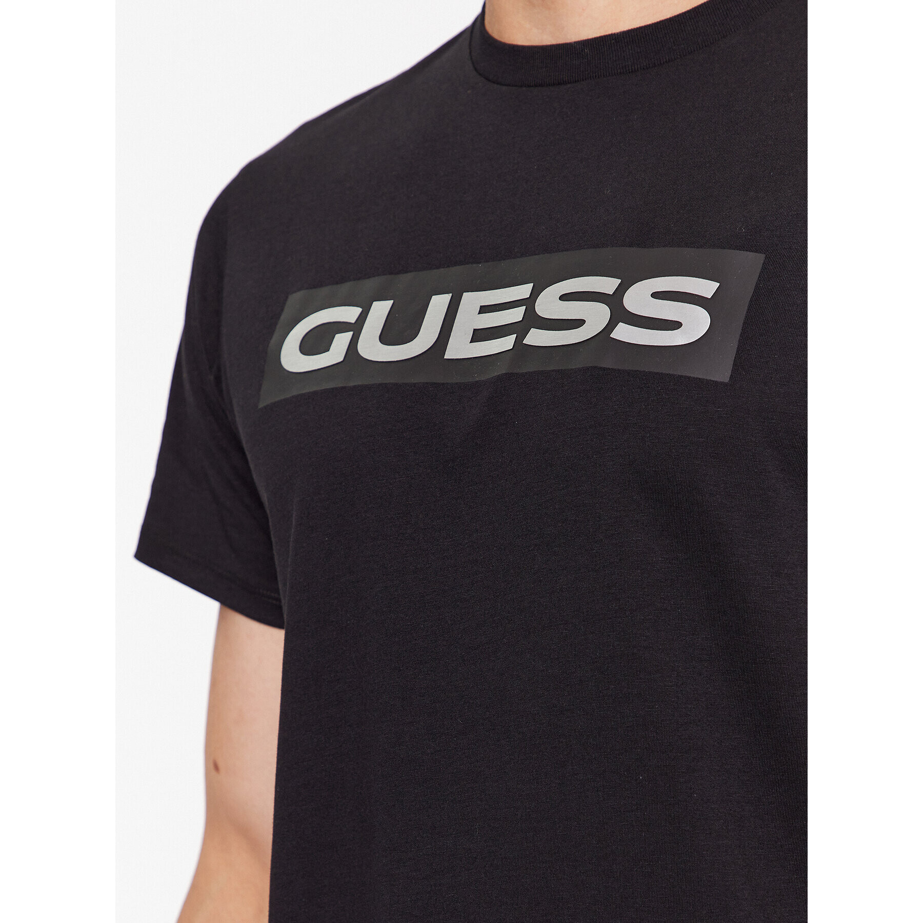 Guess T-Shirt M3BI80 K9RM1 Černá Slim Fit - Pepit.cz