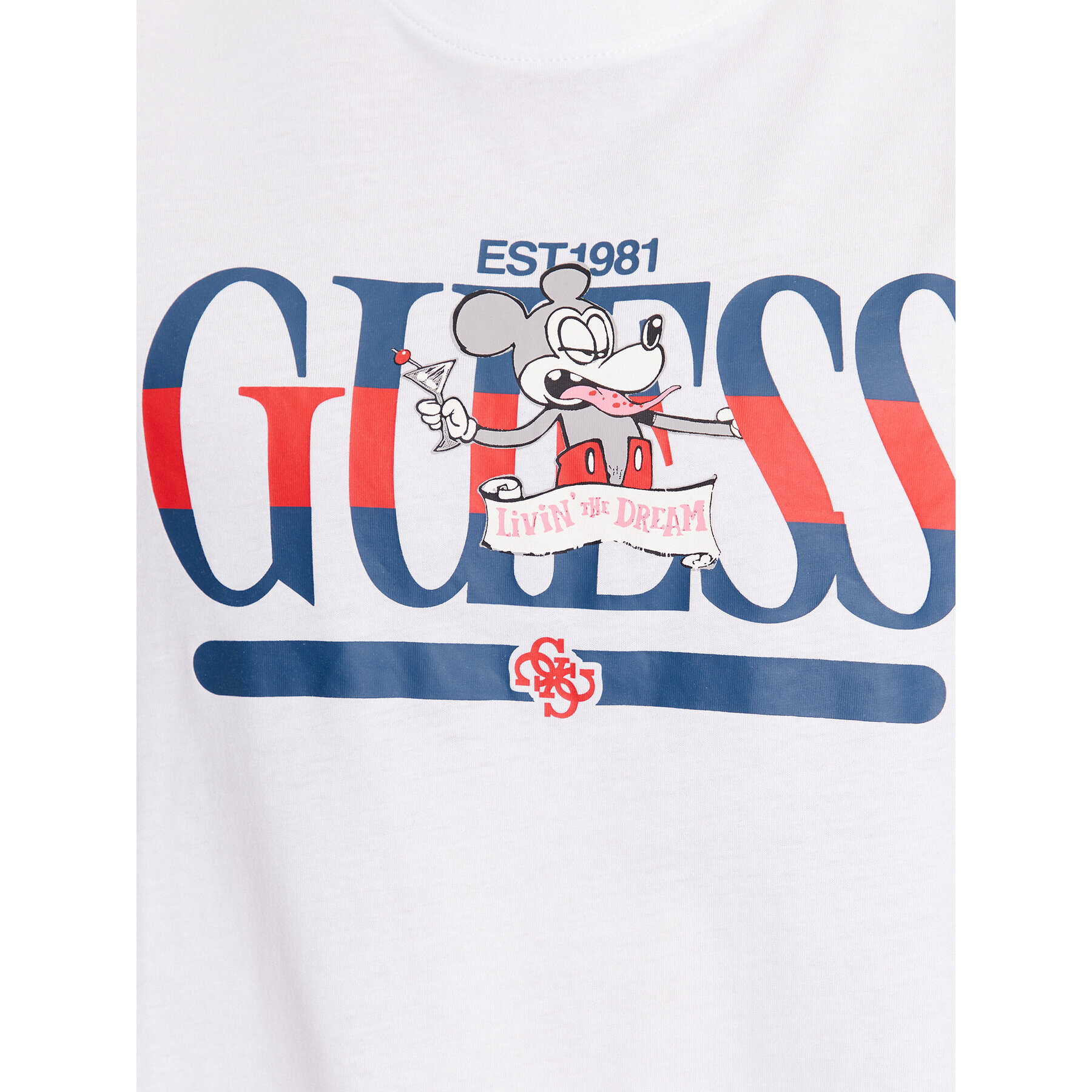 Guess T-Shirt M3BI85 K9RM1 Bílá Regular Fit - Pepit.cz