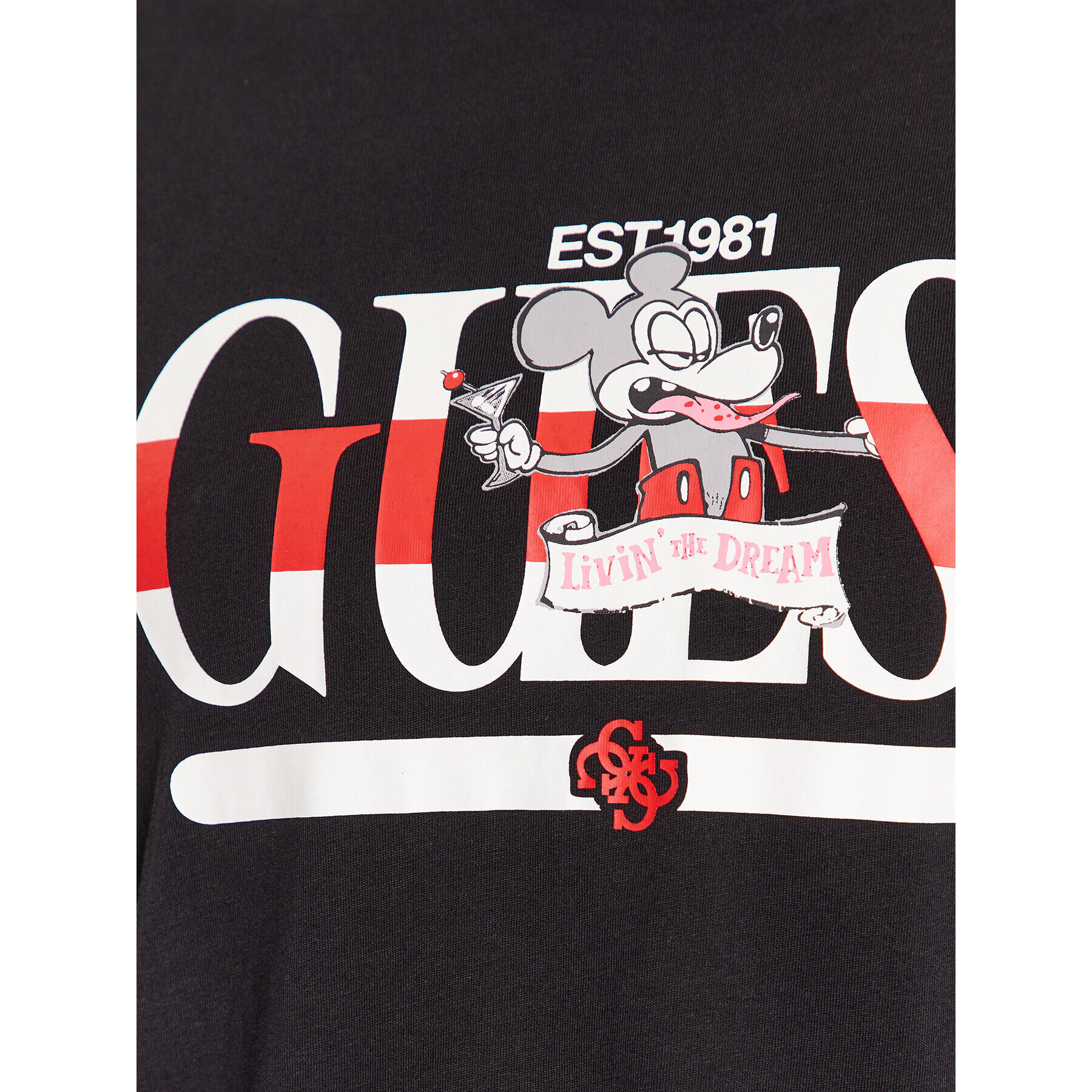 Guess T-Shirt M3BI85 K9RM1 Černá Regular Fit - Pepit.cz