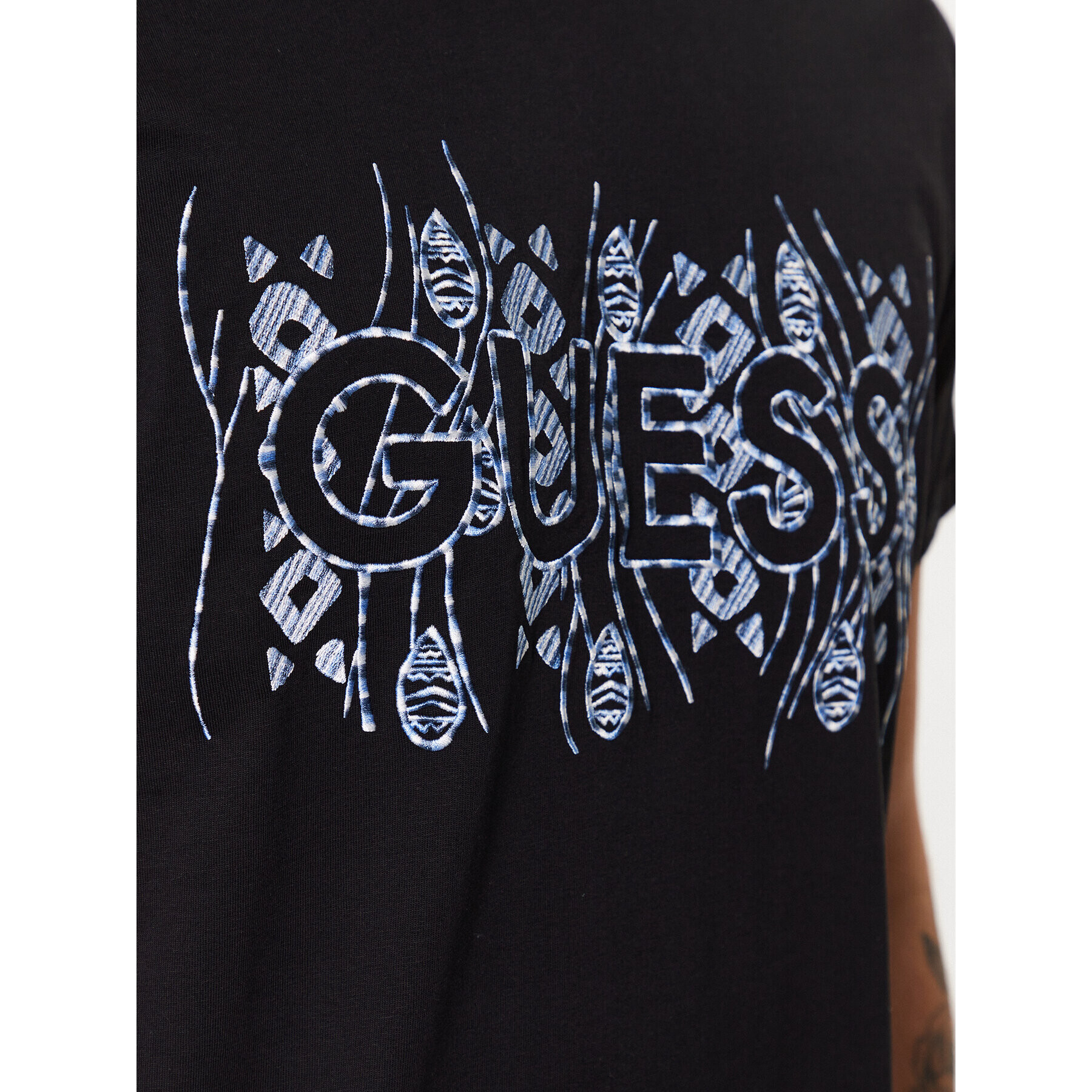 Guess T-Shirt M3GI15 K8FQ4 Černá Regular Fit - Pepit.cz