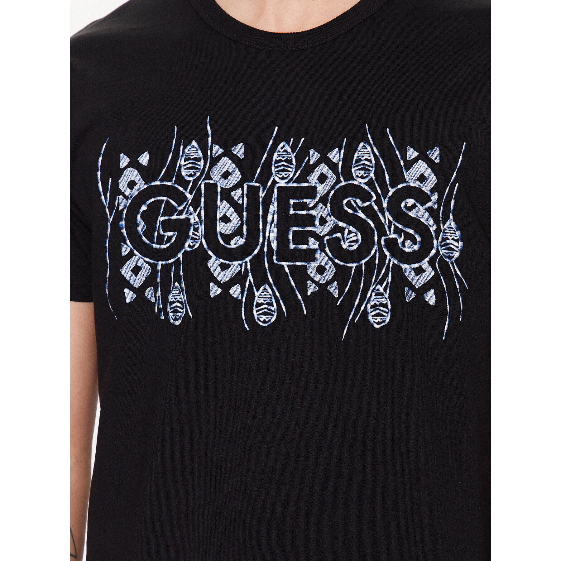 Guess T-Shirt M3GI15 K8FQ4 Černá Regular Fit - Pepit.cz