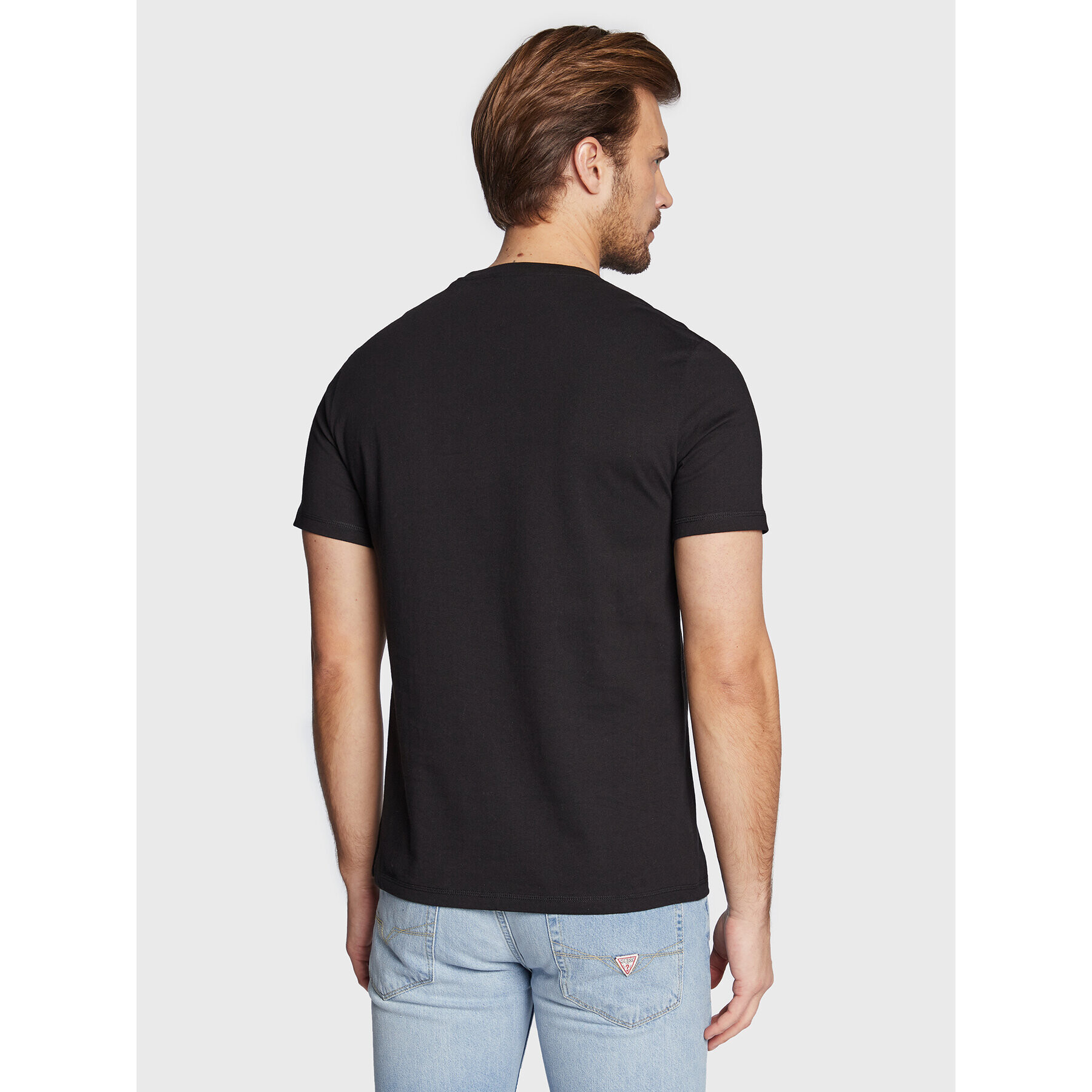 Guess T-Shirt M3RI03 I3Z14 Černá Slim Fit - Pepit.cz