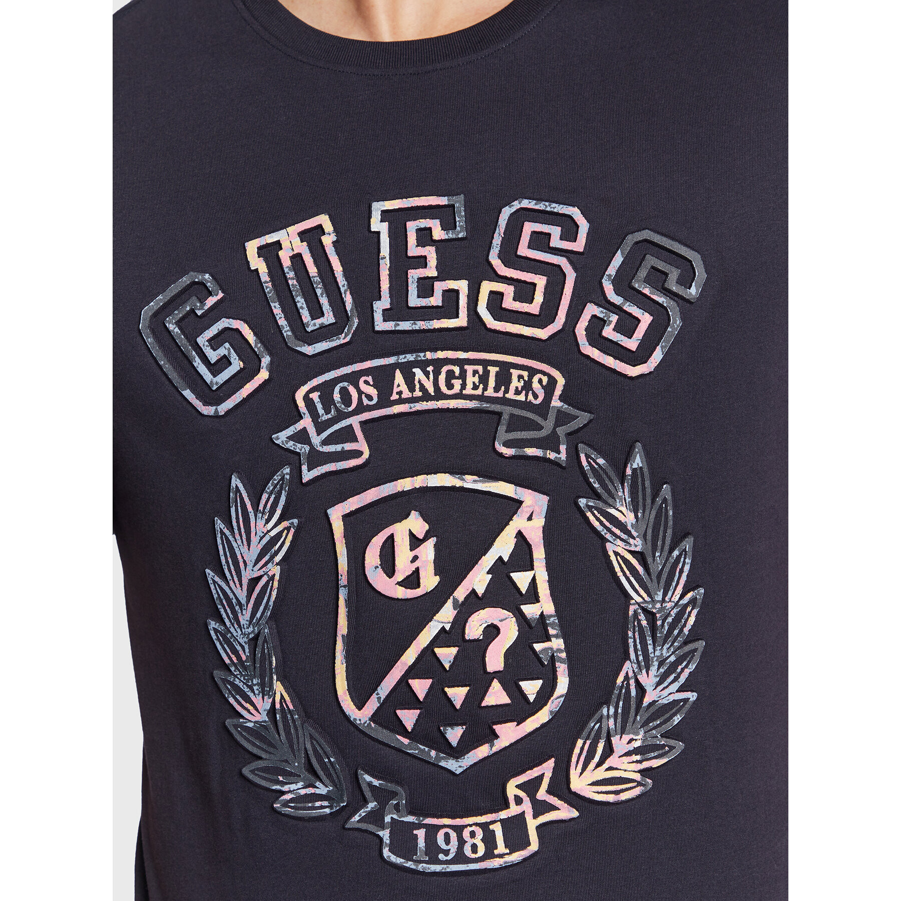 Guess T-Shirt M3RI03 I3Z14 Tmavomodrá Slim Fit - Pepit.cz