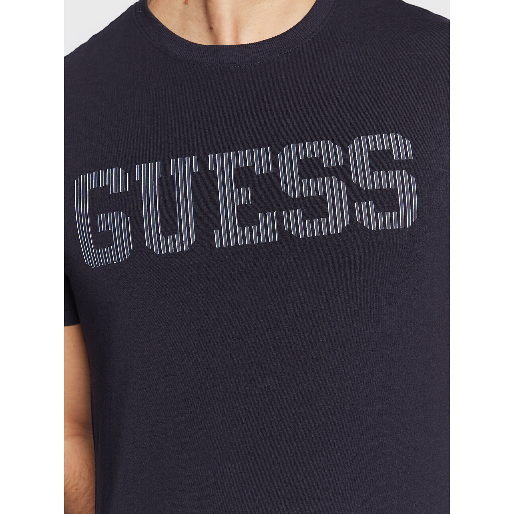 Guess T-Shirt M3RI05 J1314 Tmavomodrá Slim Fit - Pepit.cz