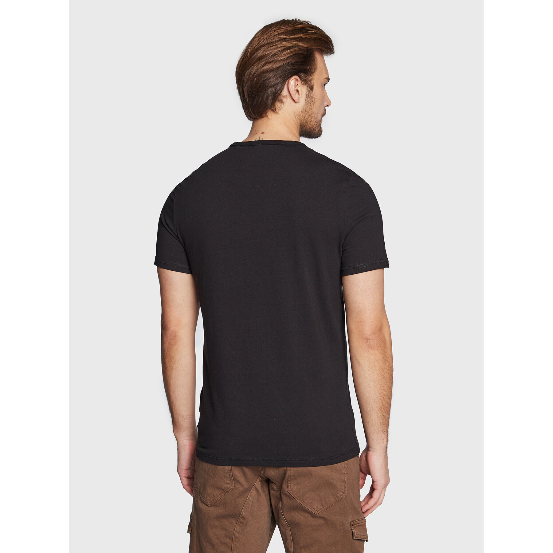 Guess T-Shirt M3RI11 J1314 Černá Slim Fit - Pepit.cz