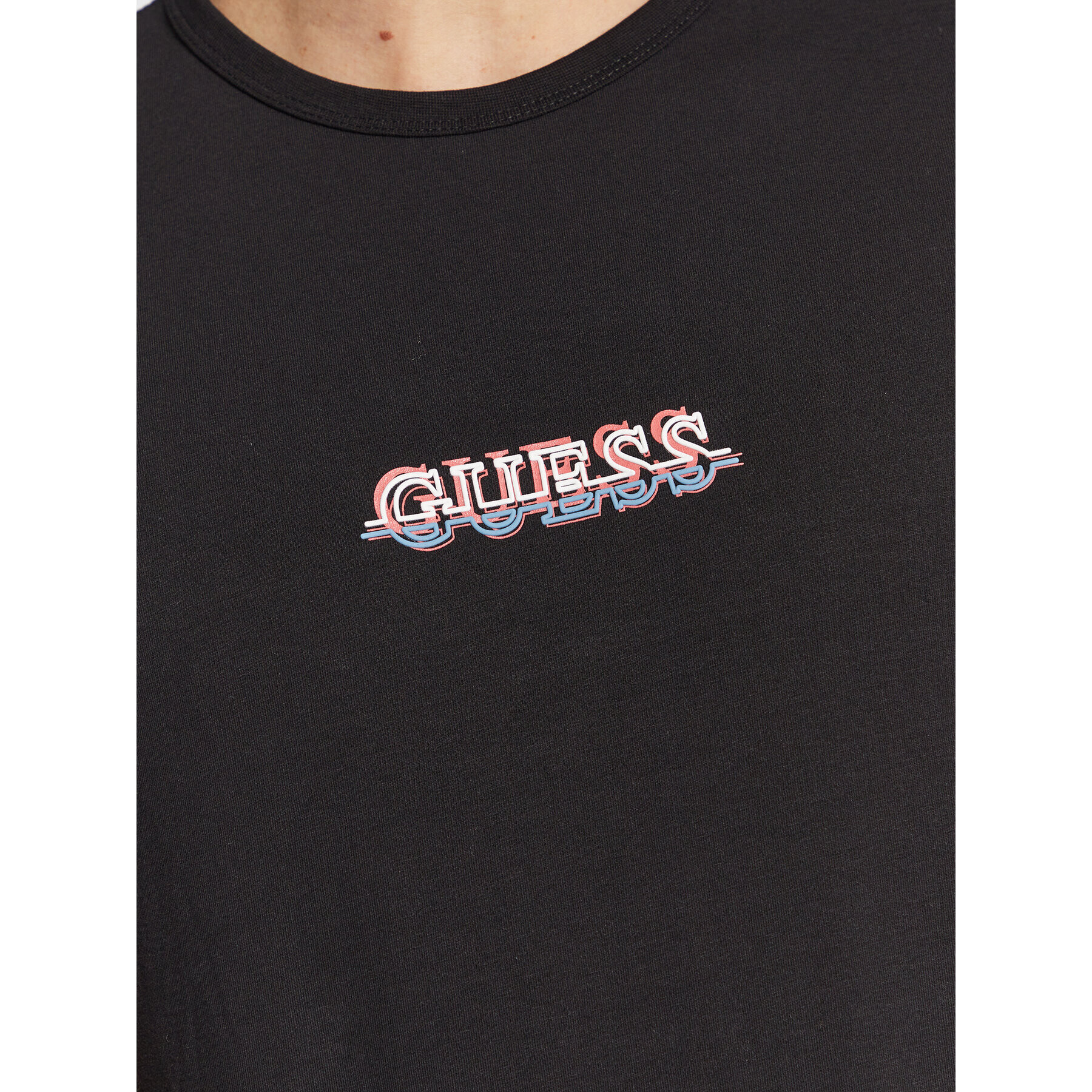 Guess T-Shirt M3RI11 J1314 Černá Slim Fit - Pepit.cz