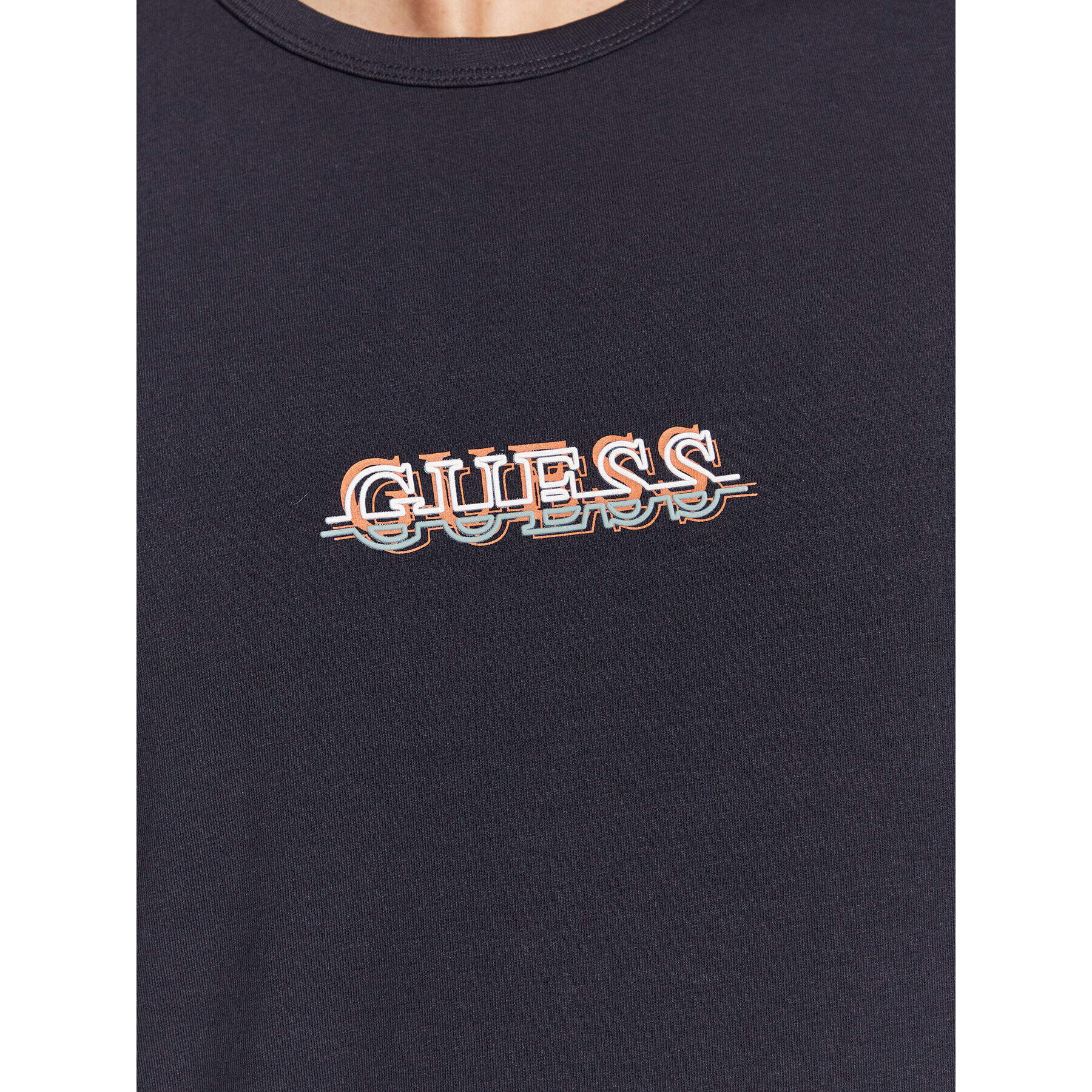 Guess T-Shirt M3RI11 J1314 Tmavomodrá Slim Fit - Pepit.cz