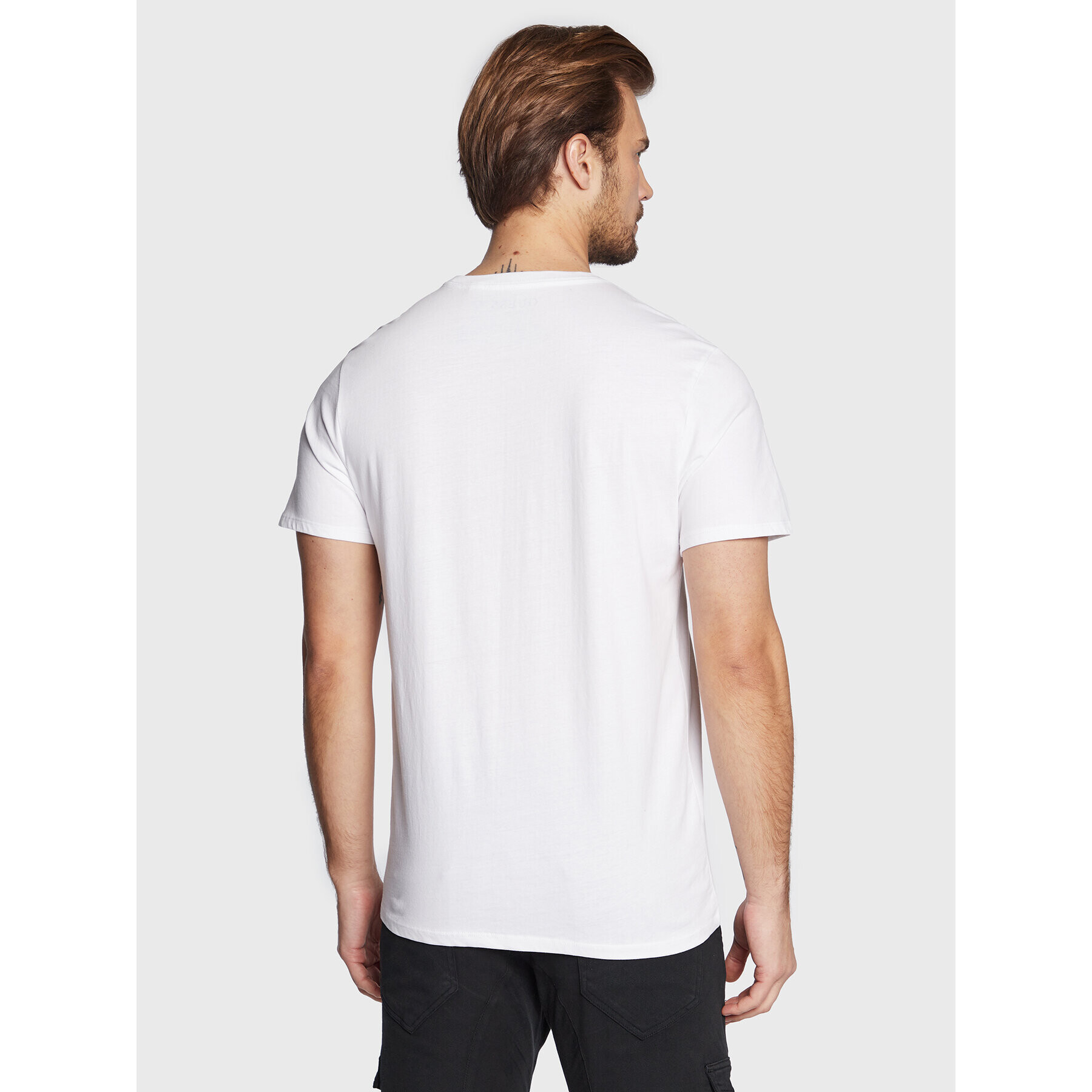 Guess T-Shirt M3RI69 KBDK0 Bílá Slim Fit - Pepit.cz