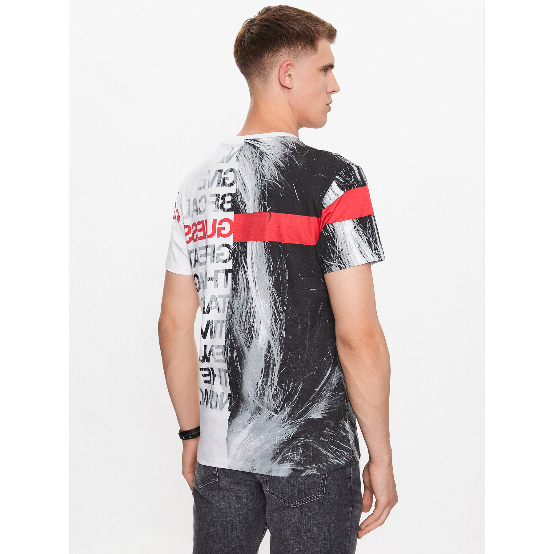 Guess T-Shirt M3YI04 I3Z13 Bílá Regular Fit - Pepit.cz