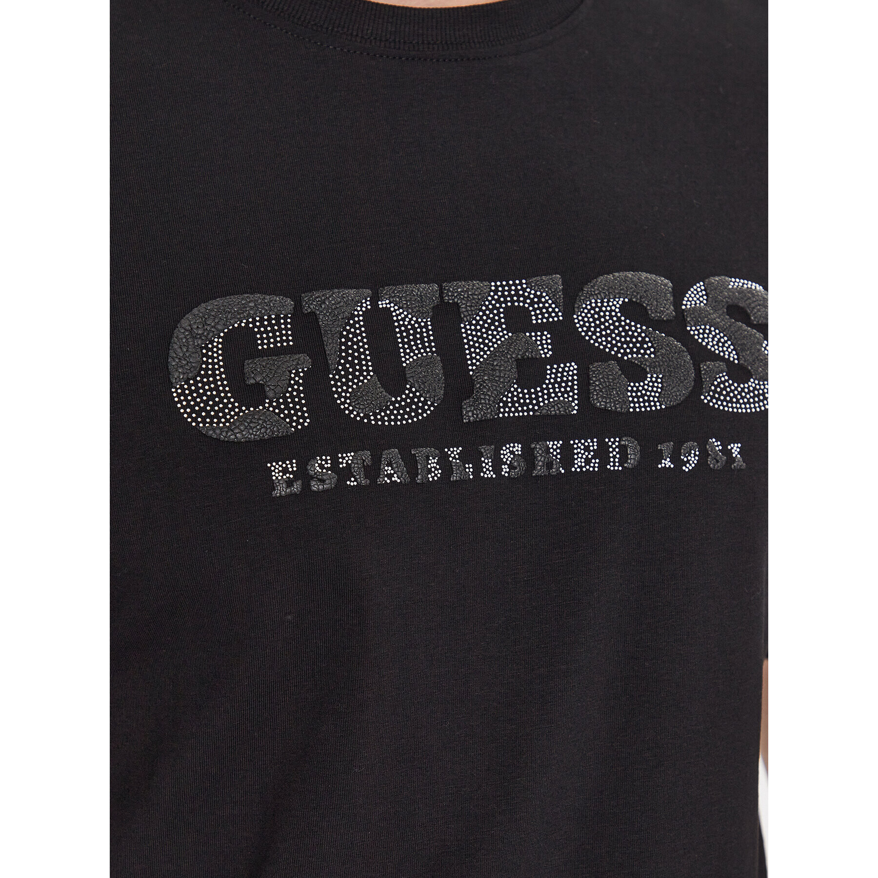 Guess T-Shirt M3YI26 J1314 Černá Slim Fit - Pepit.cz