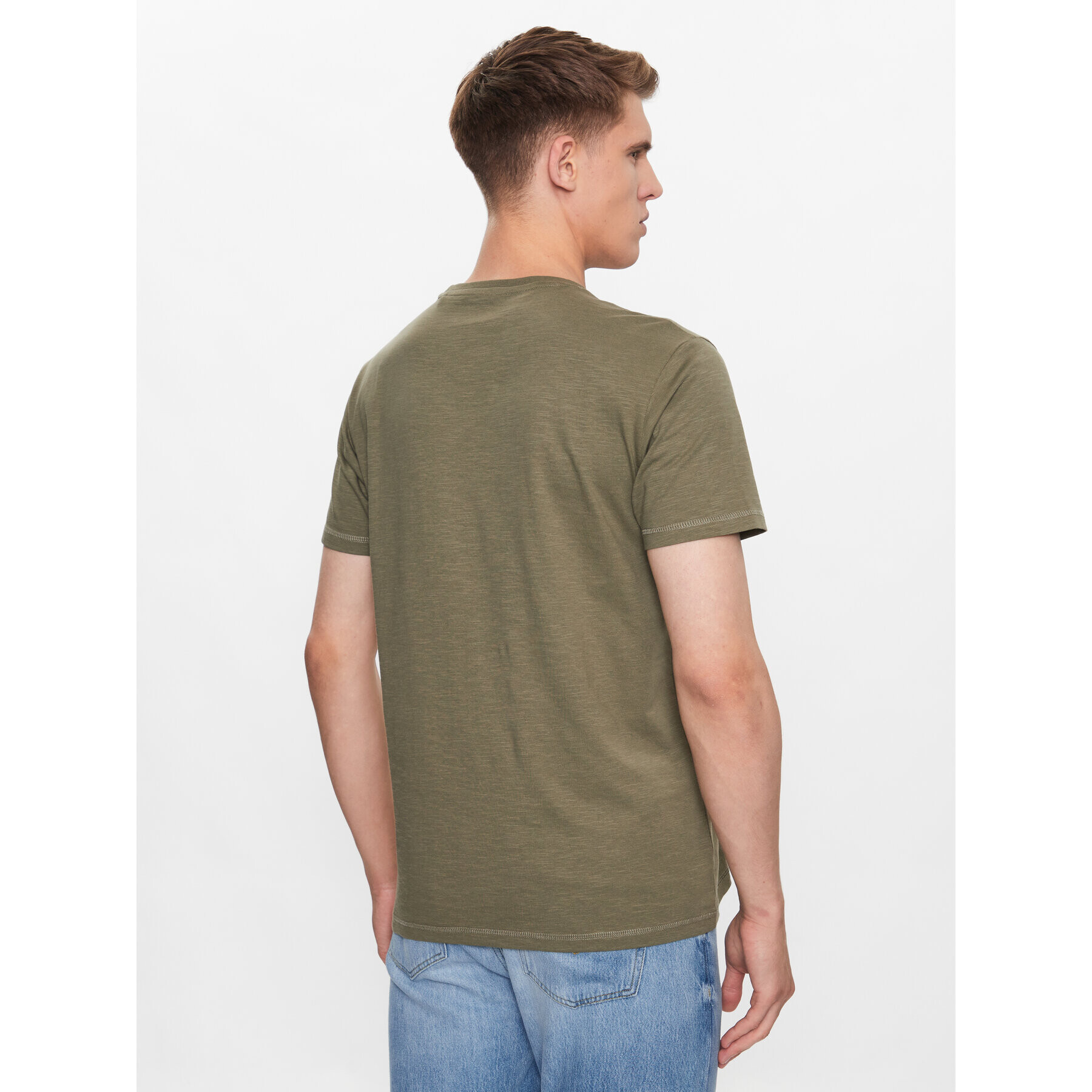 Guess T-Shirt M3YI68 K6XN4 Khaki Regular Fit - Pepit.cz