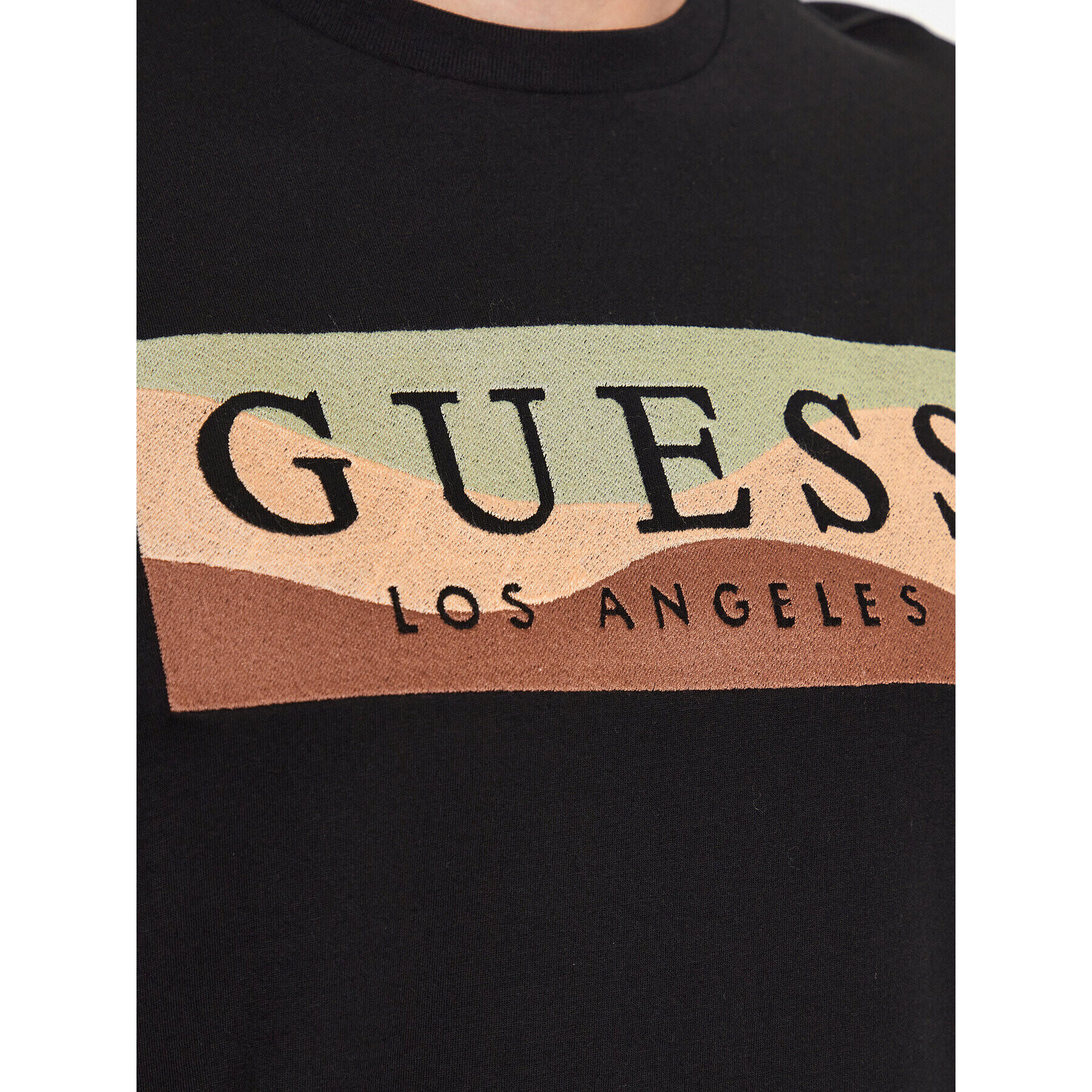 Guess T-Shirt M3YI90 K9RM1 Černá Slim Fit - Pepit.cz